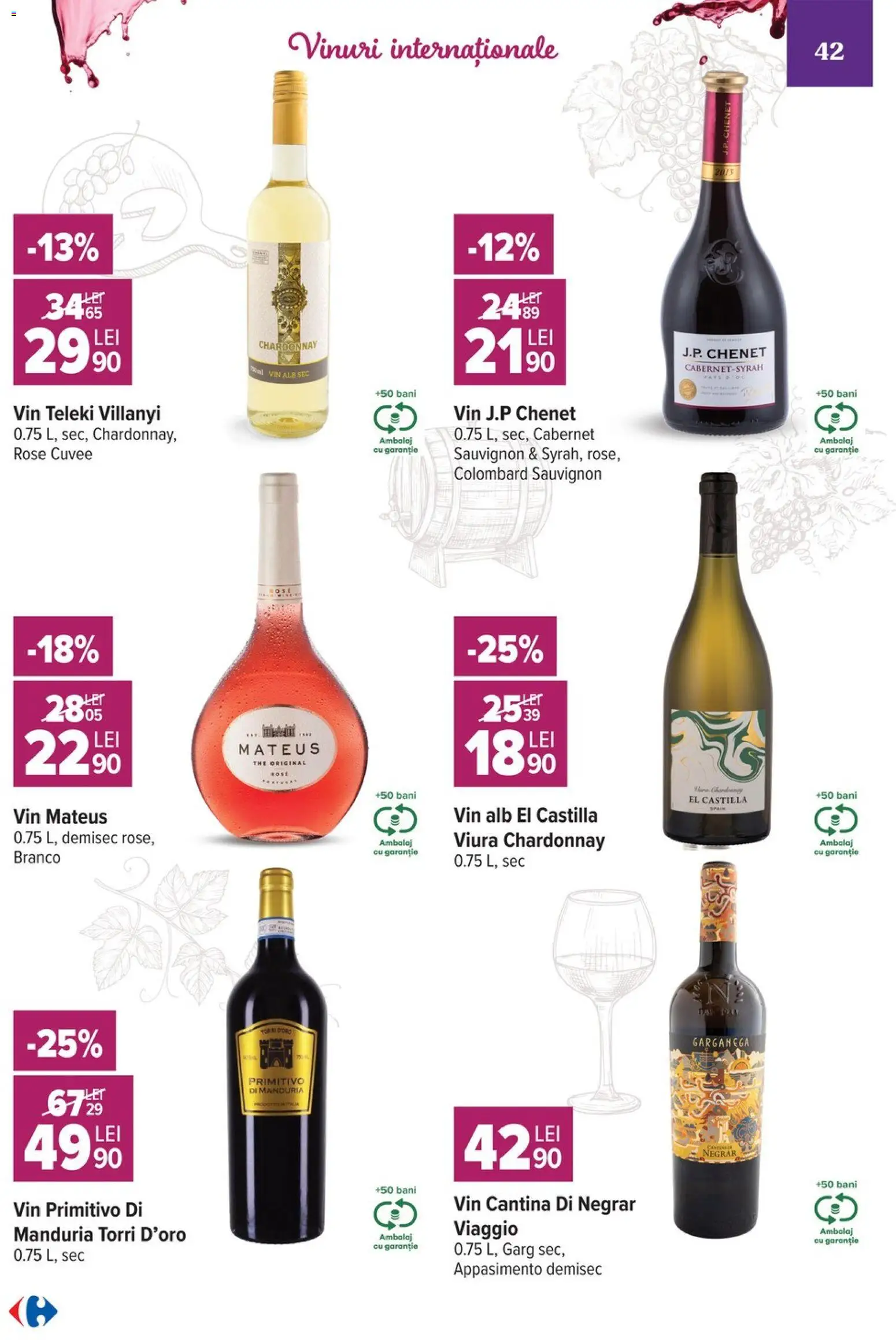 Catalog Carrefour 7 - 19 Octombrie 2026 | Pagina 42 | Produse: Vin alb, Vin, Sauvignon