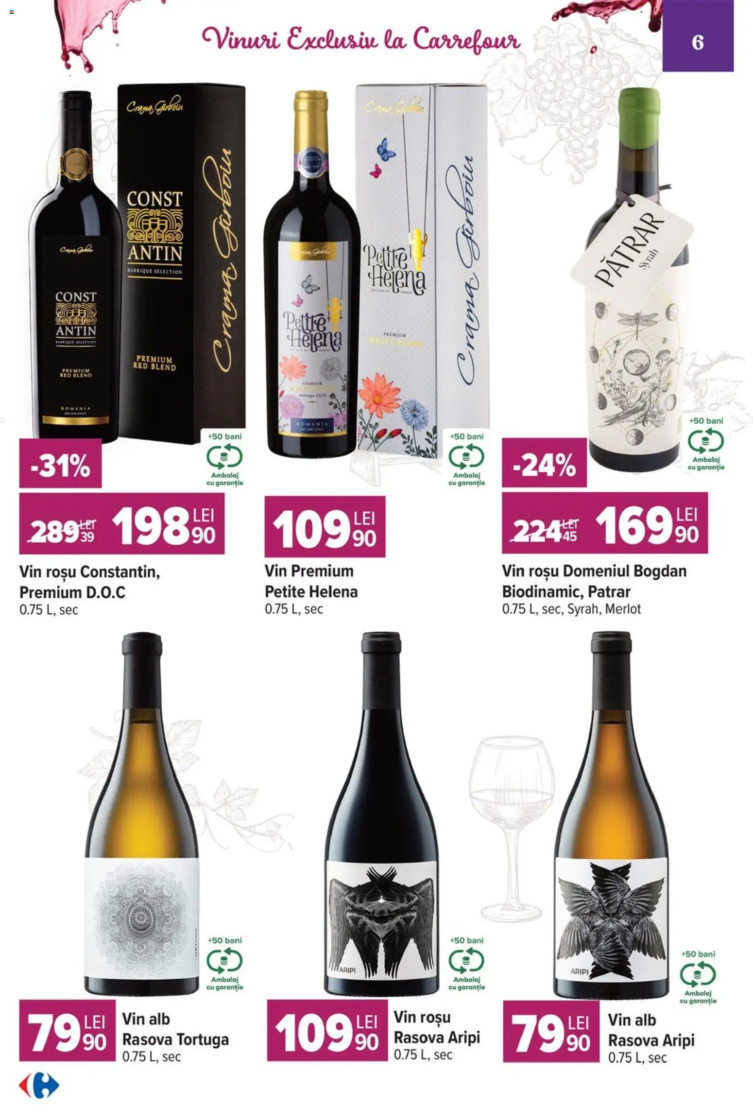 Catalog Carrefour 7 - 19 Octombrie 2026 | Pagina 6 | Produse: Premium, Vin rosu, Vin alb, Vin