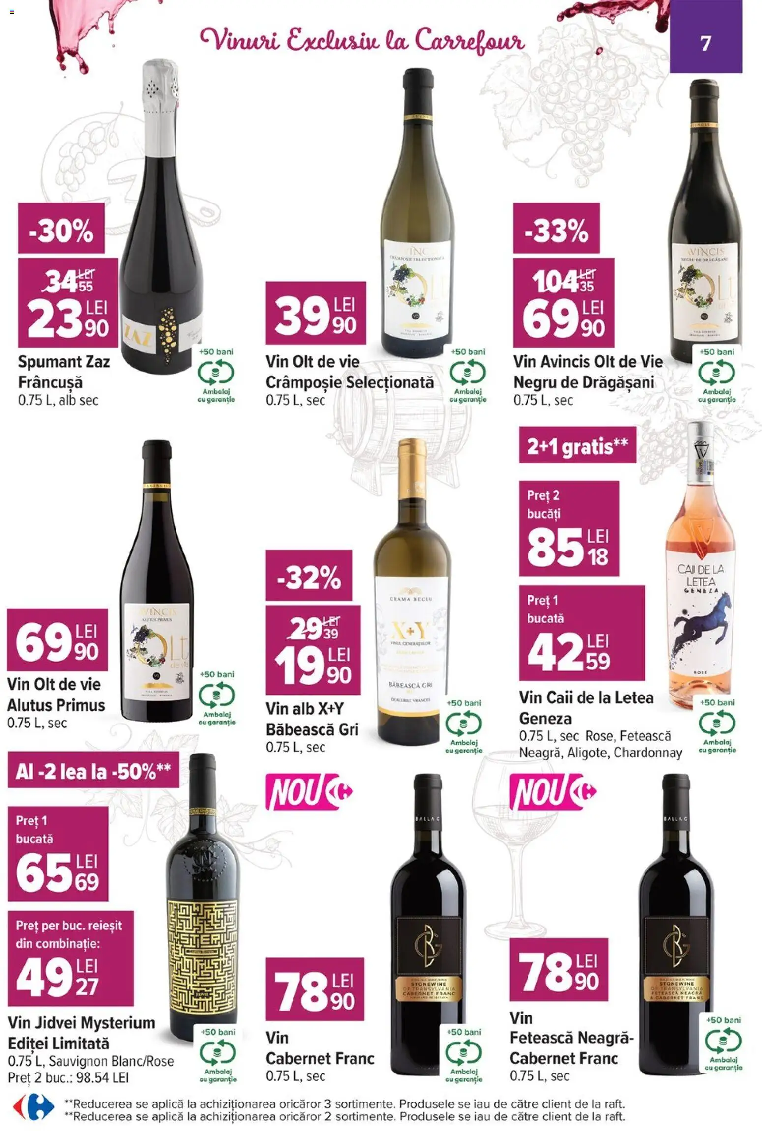 Catalog Carrefour 7 - 19 Octombrie 2026 | Pagina 7 | Produse: Aplică, Vin alb, Vin, Sauvignon