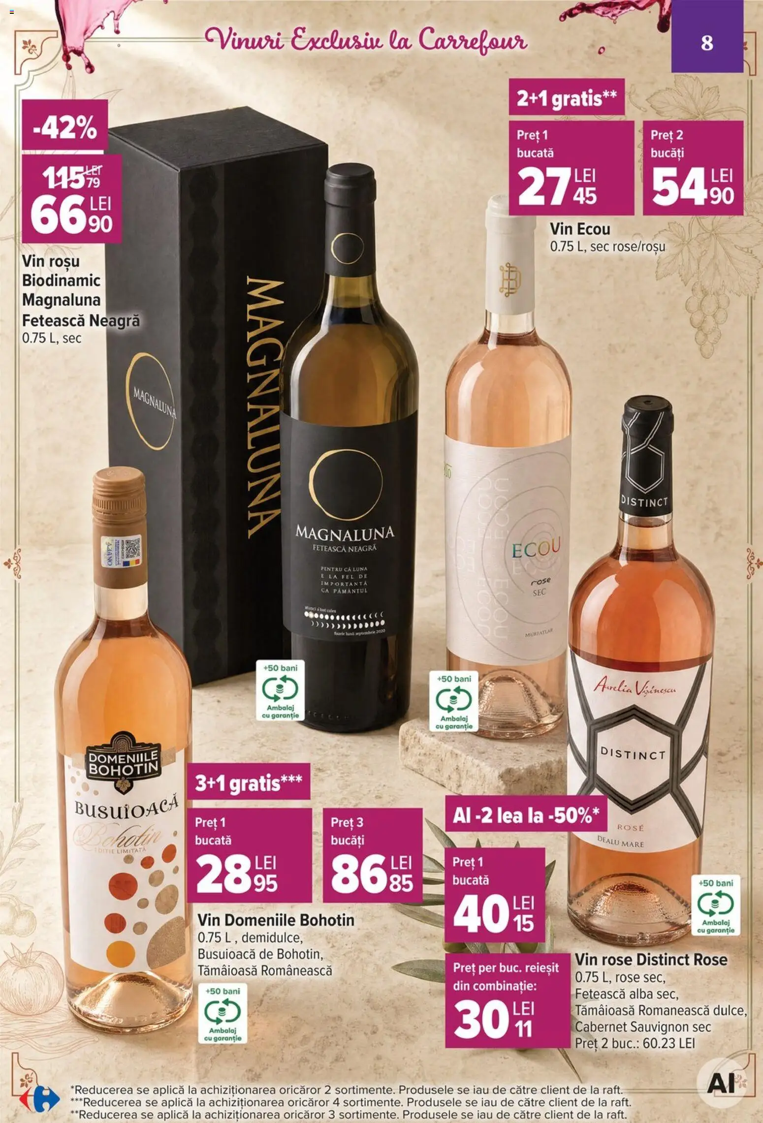 Catalog Carrefour 7 - 19 Octombrie 2026 | Pagina 8 | Produse: Vin rosu, Alba, Vin, Sauvignon