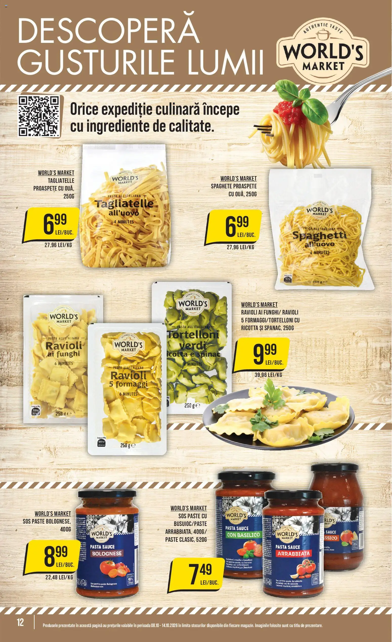 Catalog Mega Image 8 - 13 Octombrie 2026 | Pagina 12 | Produse: Ouă, Paste, Sos