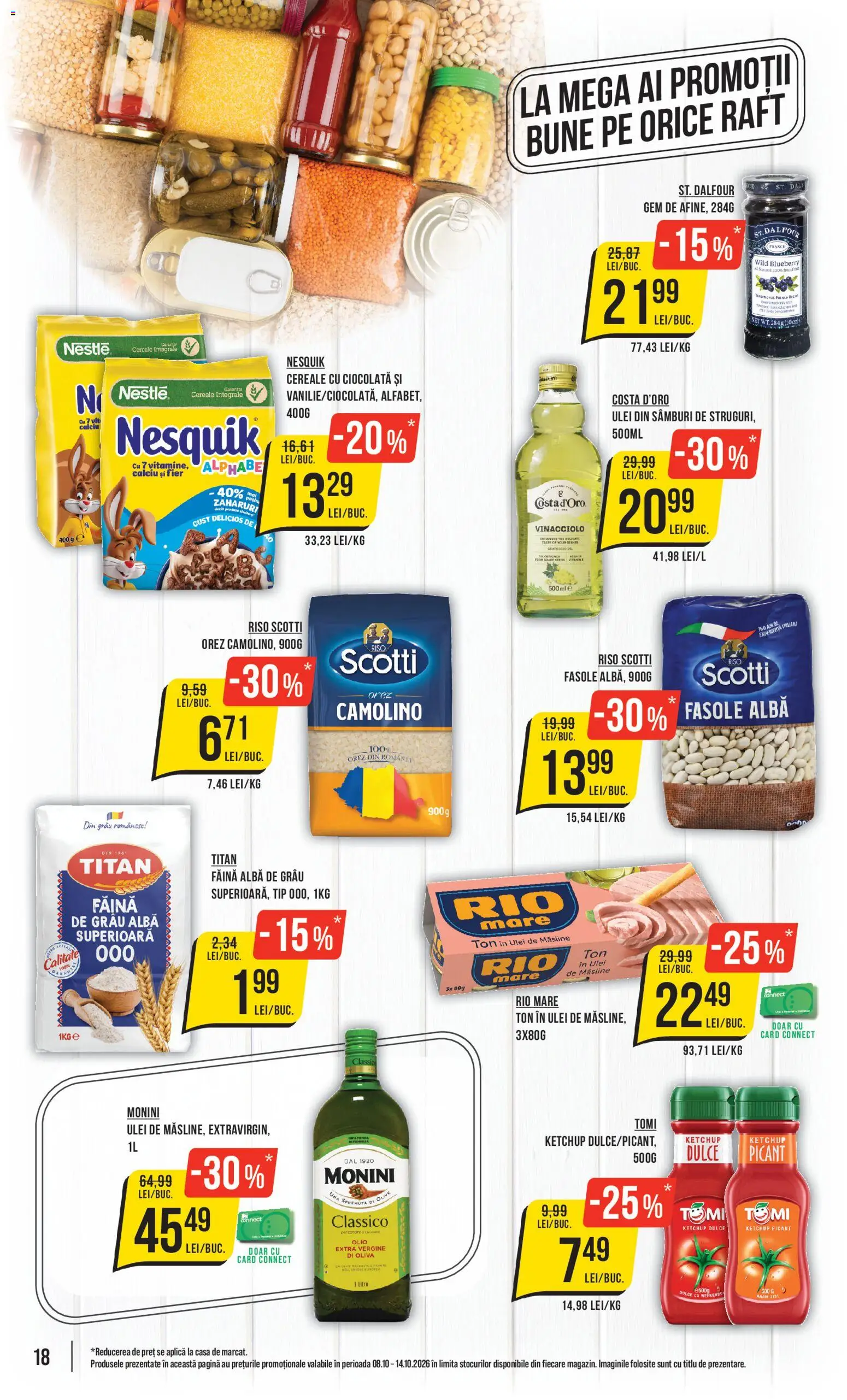 Catalog Mega Image 8 - 13 Octombrie 2026 | Pagina 18 | Produse: Aplică, Măsline, Dale, Fasole albă