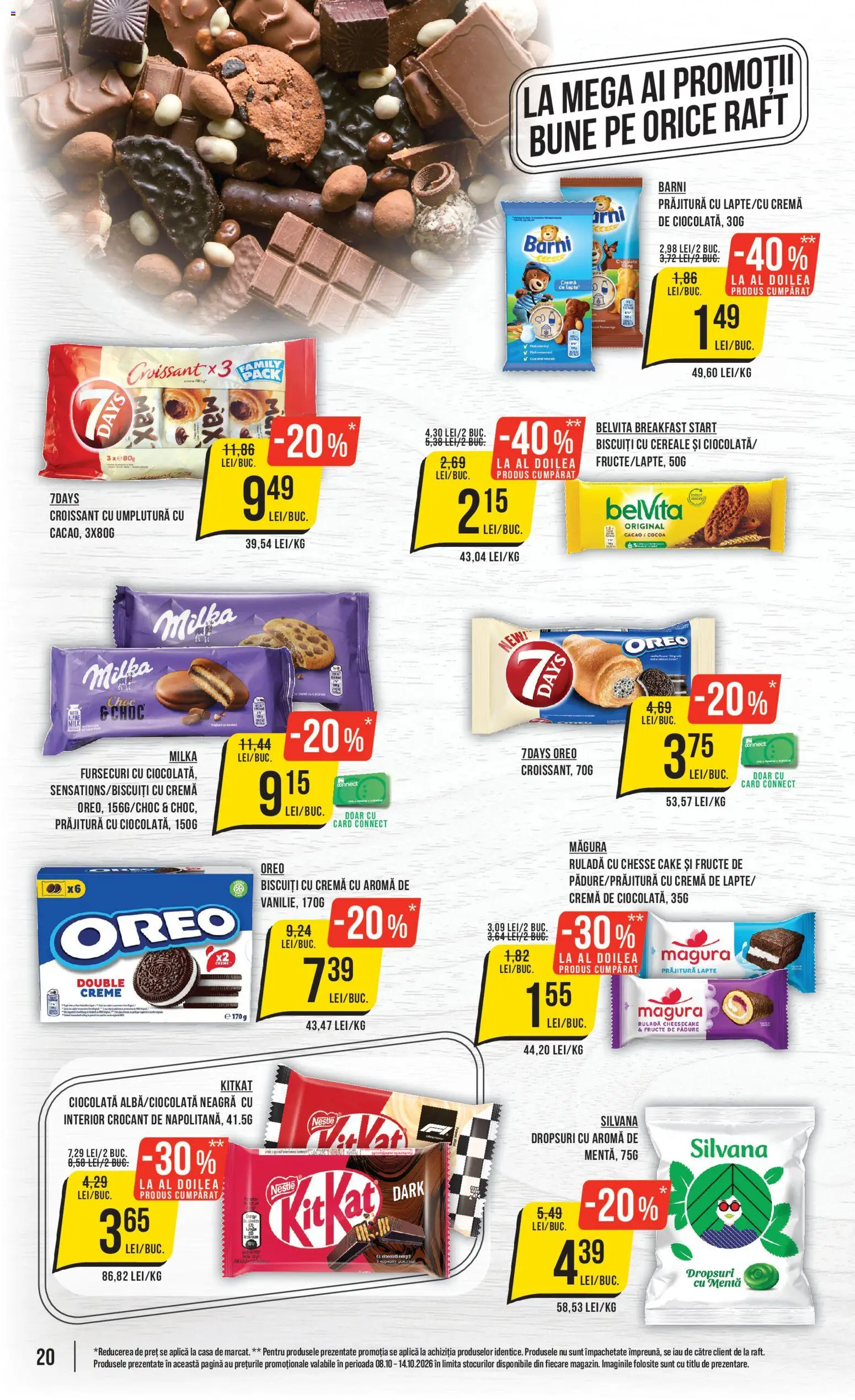 Catalog Mega Image 8 - 13 Octombrie 2026 | Pagina 20 | Produse: Raft, Lapte, Ruladă, Fructe