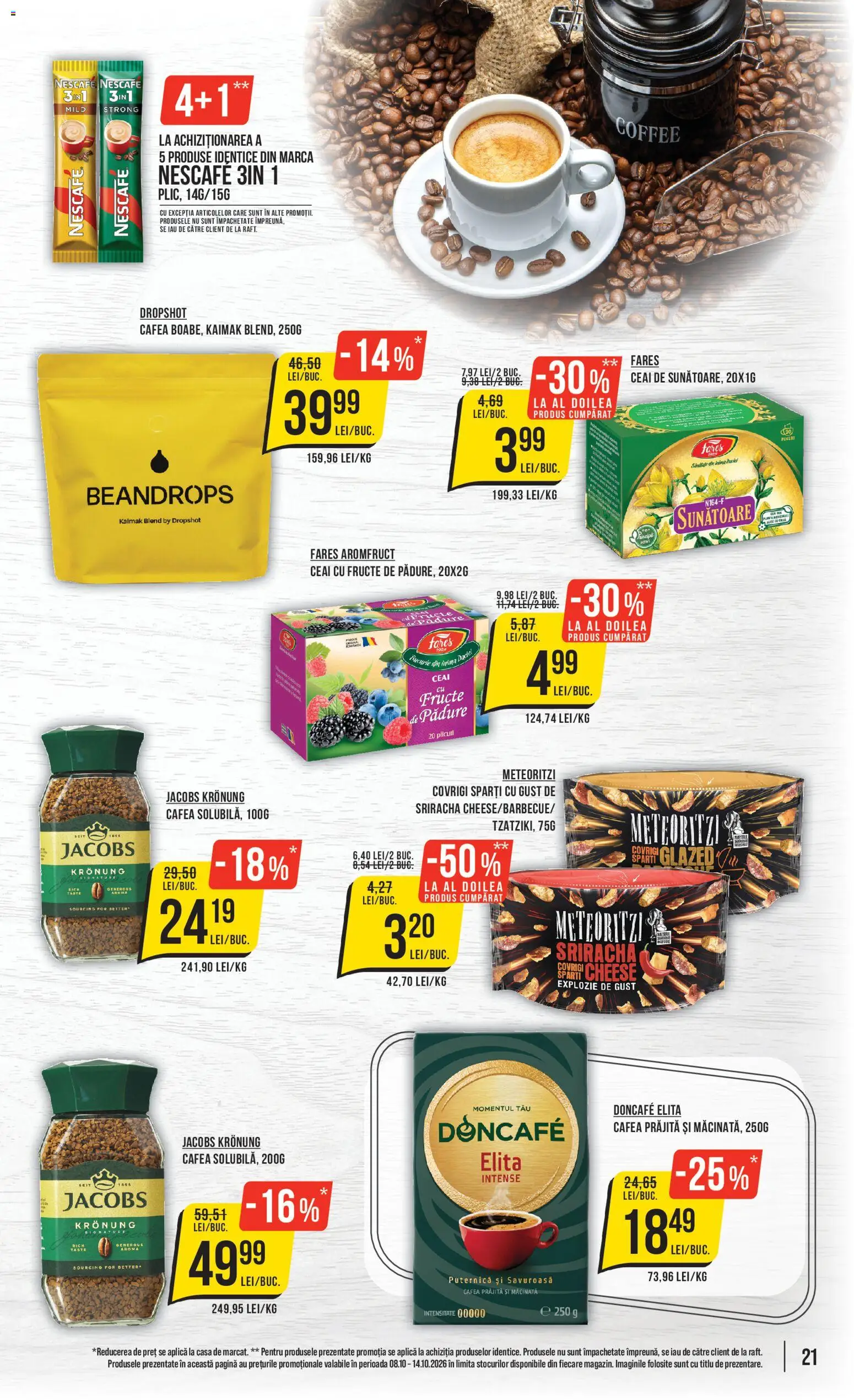 Catalog Mega Image 8 - 13 Octombrie 2026 | Pagina 21 | Produse: Aplică, Fructe de pădure, Jacobs, Ceai