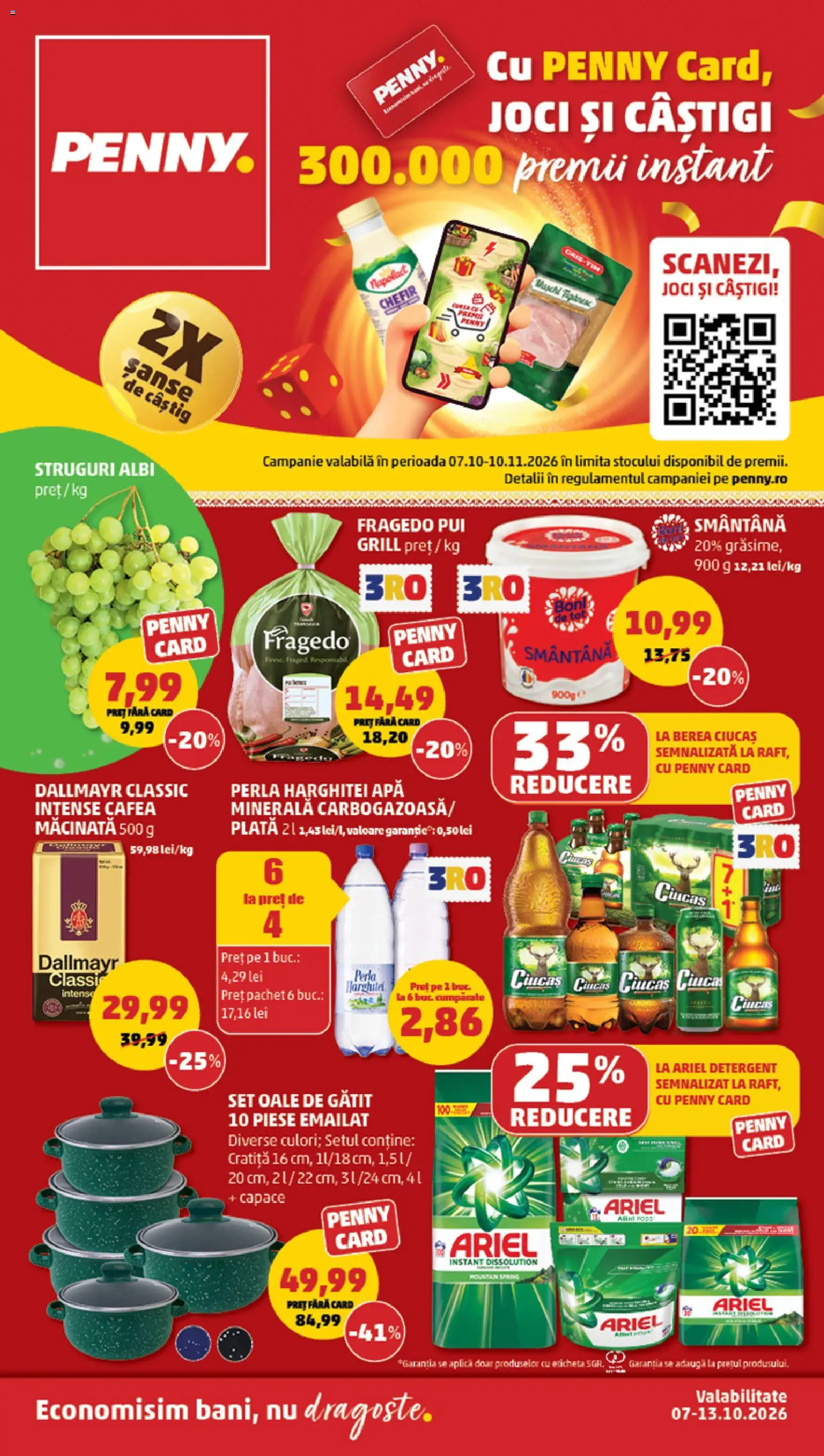 Catalog PENNY Market 7 - 12 Octombrie 2026 | Pagina 1 | Produse: Pui grill, Pui, Detergent, Apă