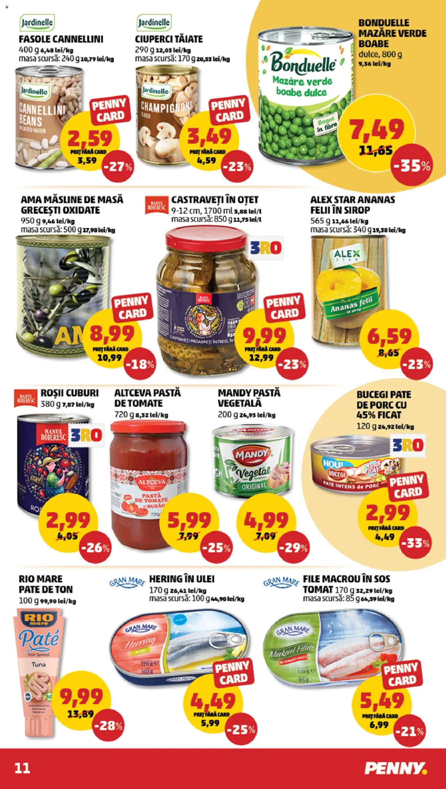 Catalog PENNY Market 7 - 12 Octombrie 2026 | Pagina 11 | Produse: Mazăre, Pastă de tomate, Paste, Sirop