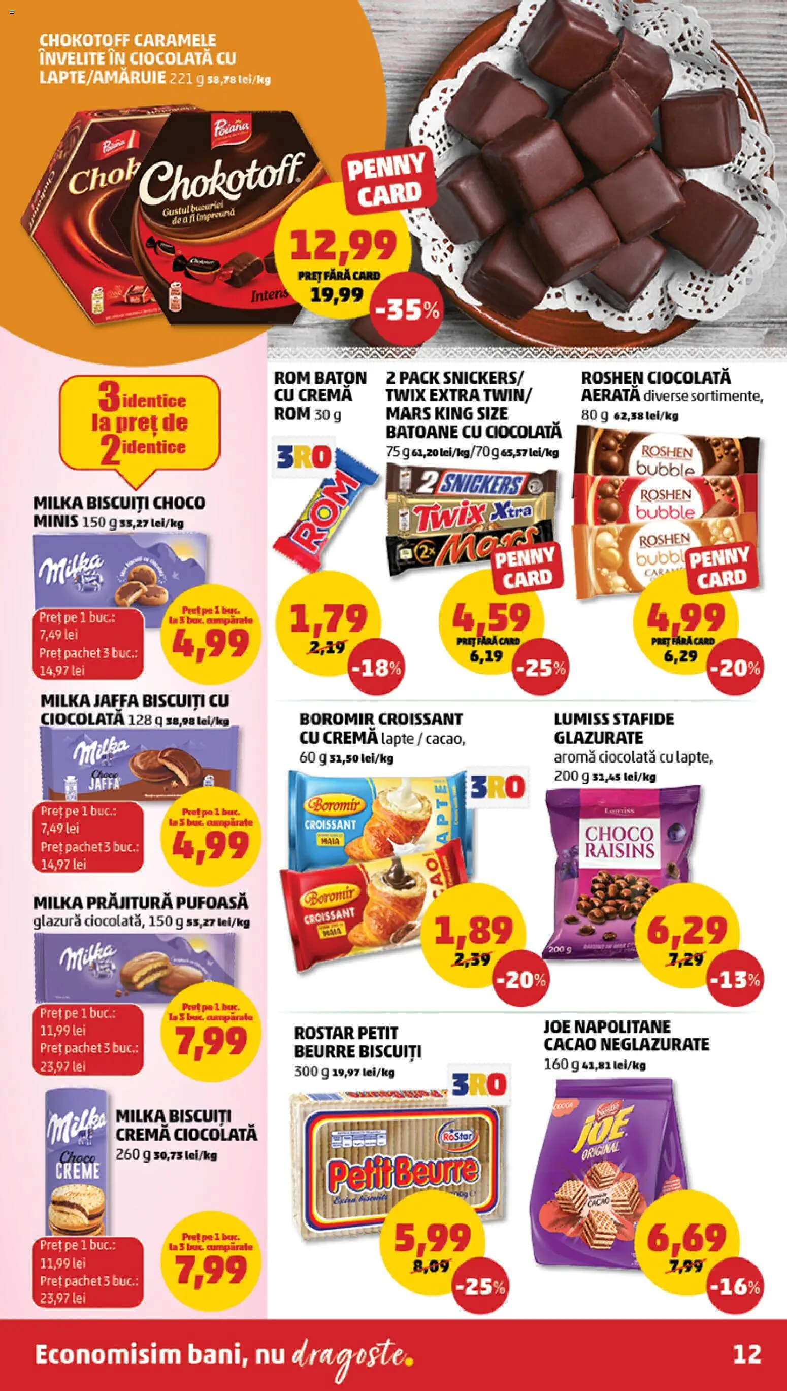 Catalog PENNY Market 7 - 12 Octombrie 2026 | Pagina 12 | Produse: Prăjitură, Napolitane, Stafide, Caramele