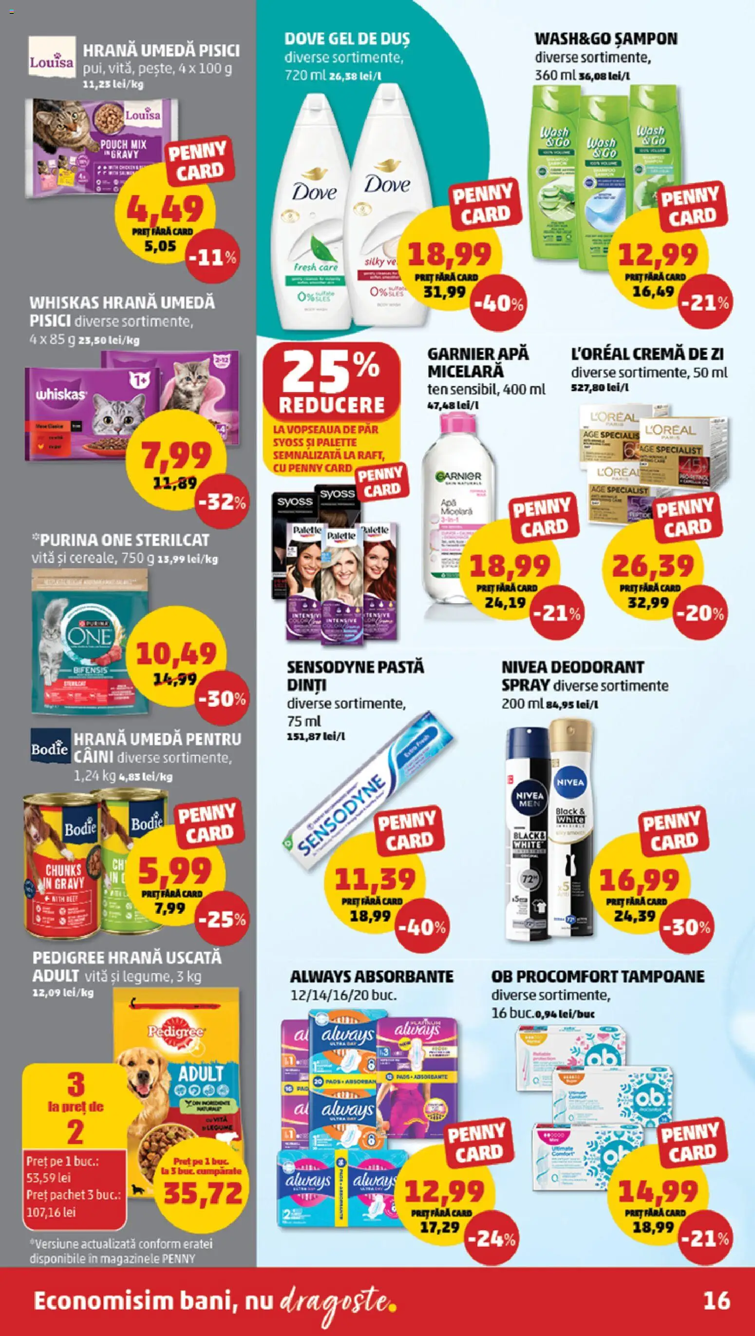 Catalog PENNY Market 7 - 12 Octombrie 2026 | Pagina 16 | Produse: Nivea, Cremă, Gel de duș, Absorbante