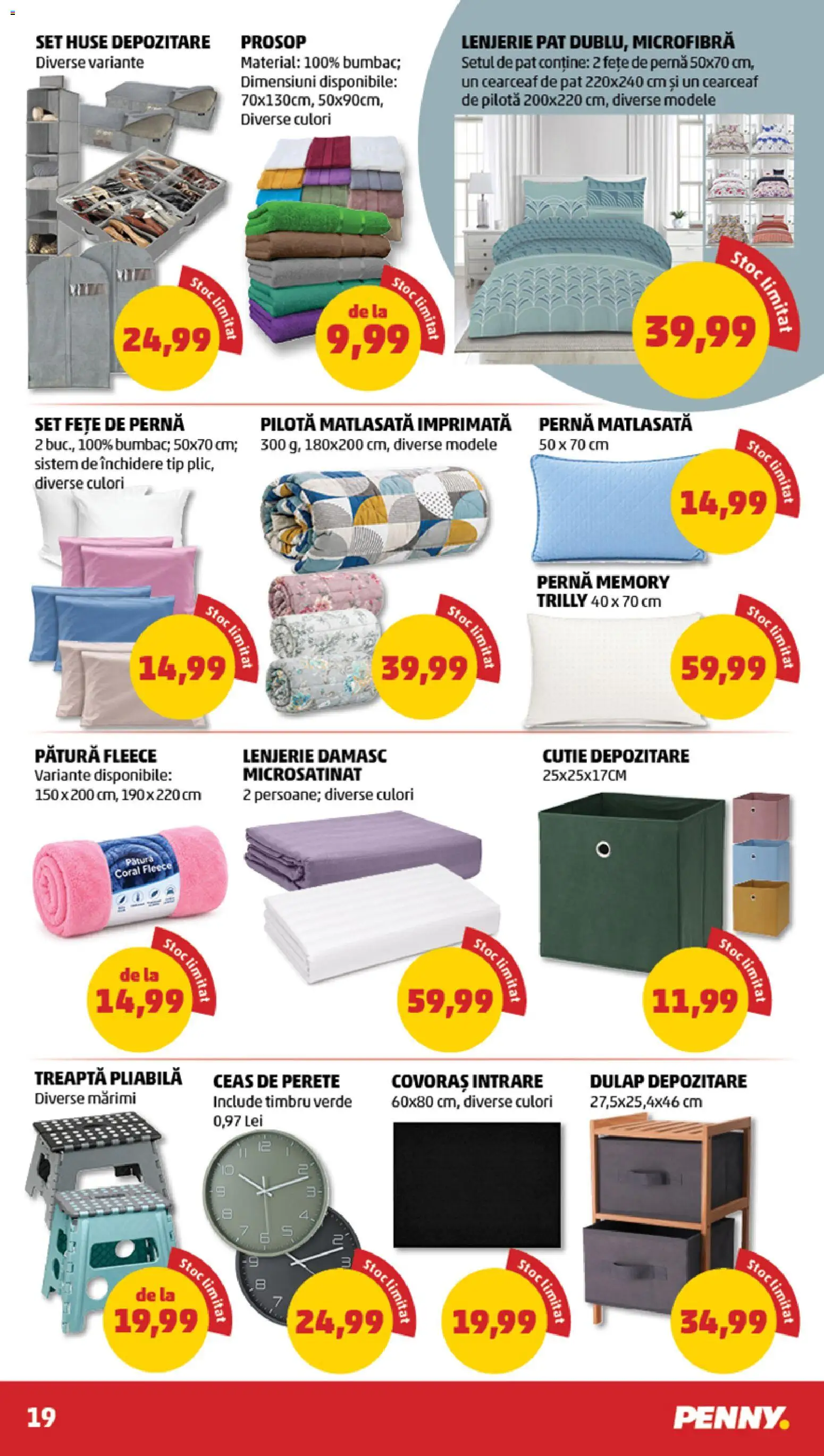 Catalog PENNY Market 7 - 12 Octombrie 2026 | Pagina 19 | Produse: Pătură, Pilotă, Fete de perna, Tip