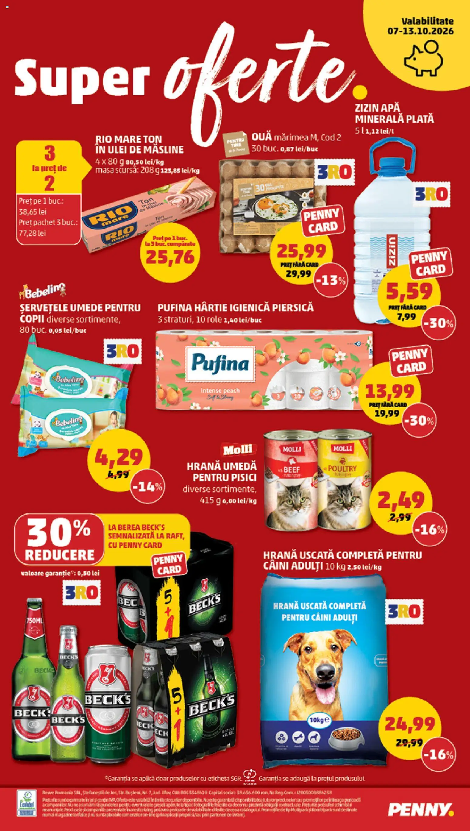 Catalog PENNY Market 7 - 12 Octombrie 2026 | Pagina 20 | Produse: Apa minerala plata, Role, Ulei, Intense