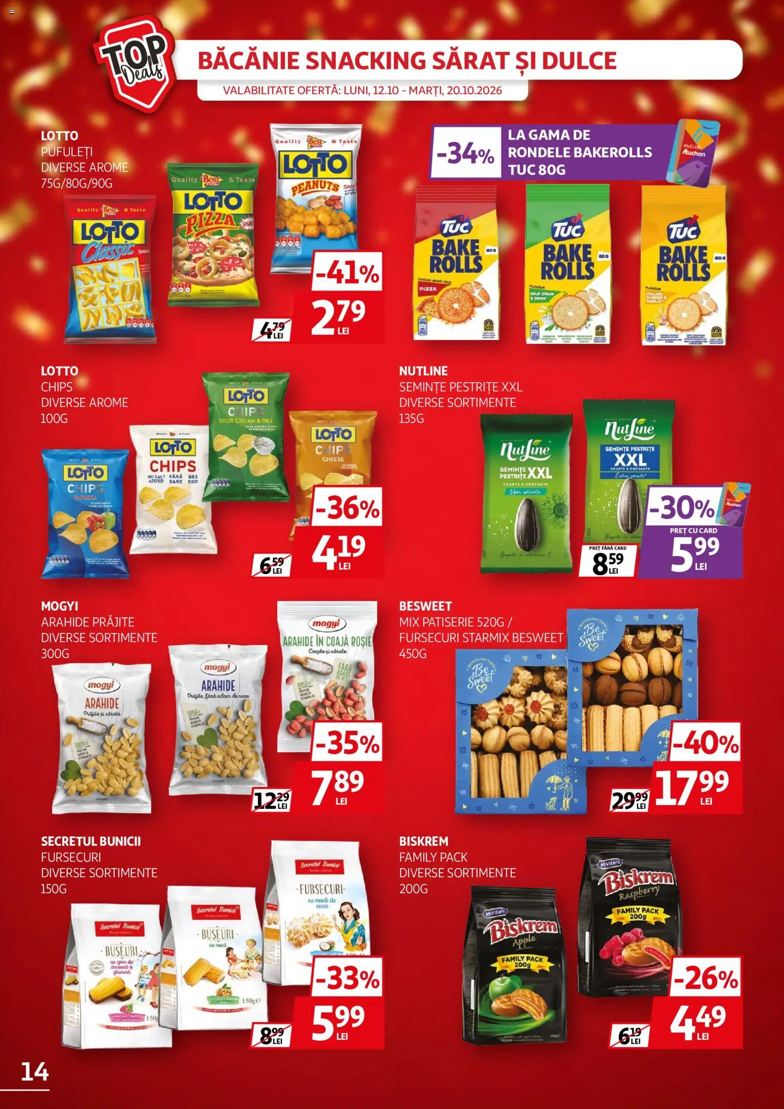 Catalog Auchan 12 - 19 Octombrie 2026 | Pagina 14 | Produse: Best, Arahide, Apple, Pizza