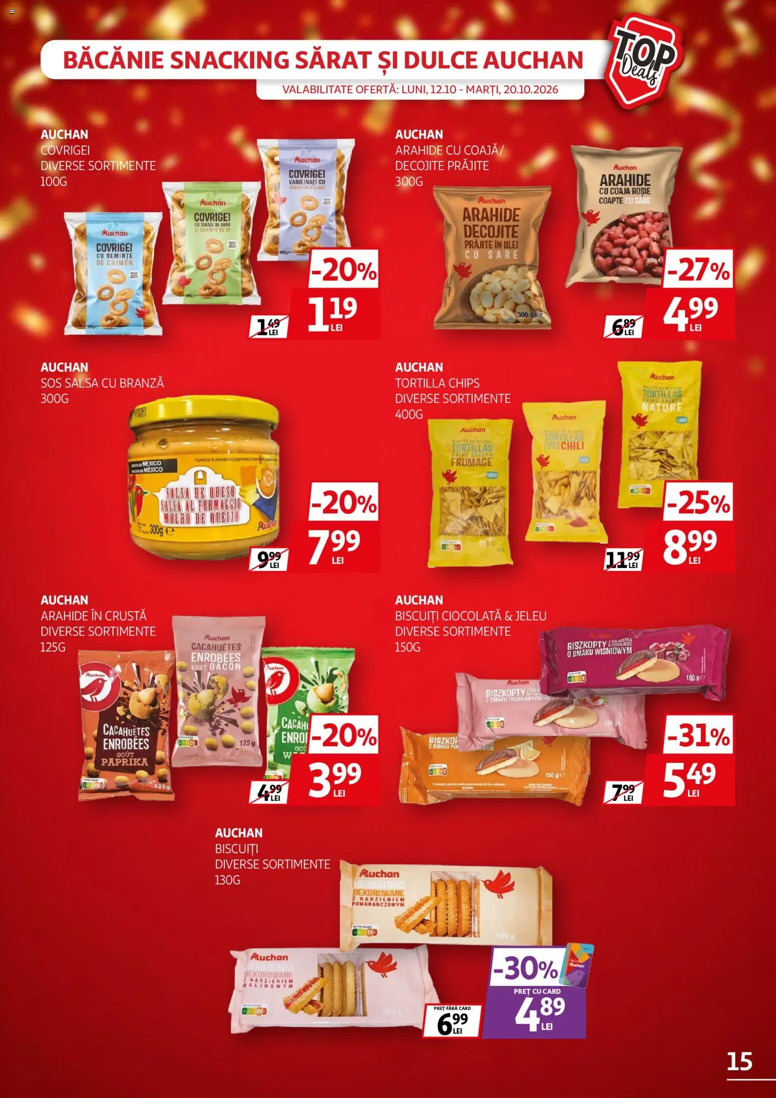 Catalog Auchan 12 - 19 Octombrie 2026 | Pagina 15 | Produse: Bacon, Ulei, Sos, Sare