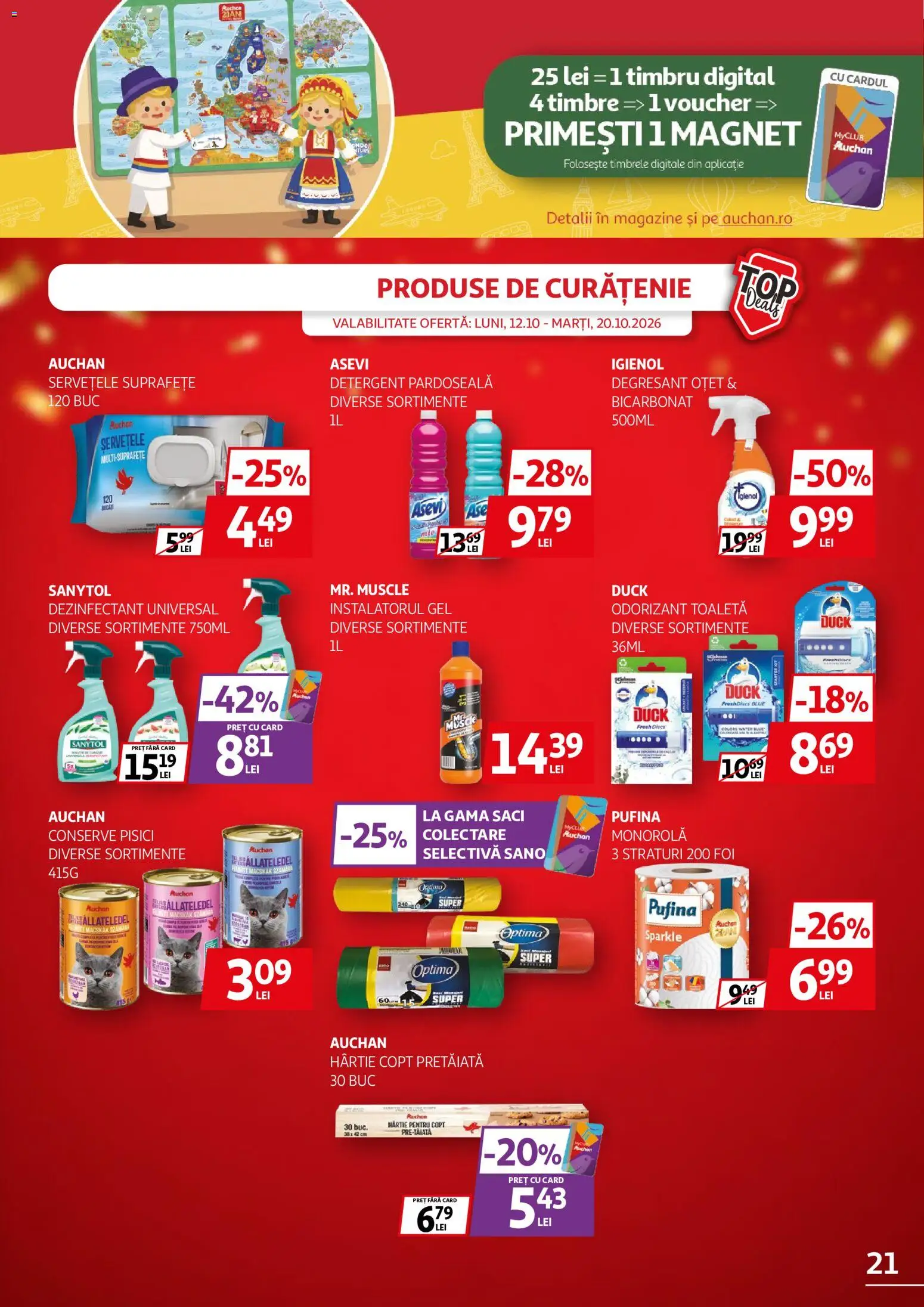 Catalog Auchan 12 - 19 Octombrie 2026 | Pagina 21 | Produse: Toaletă, Oțet, Detergent, Odorizant toaletă