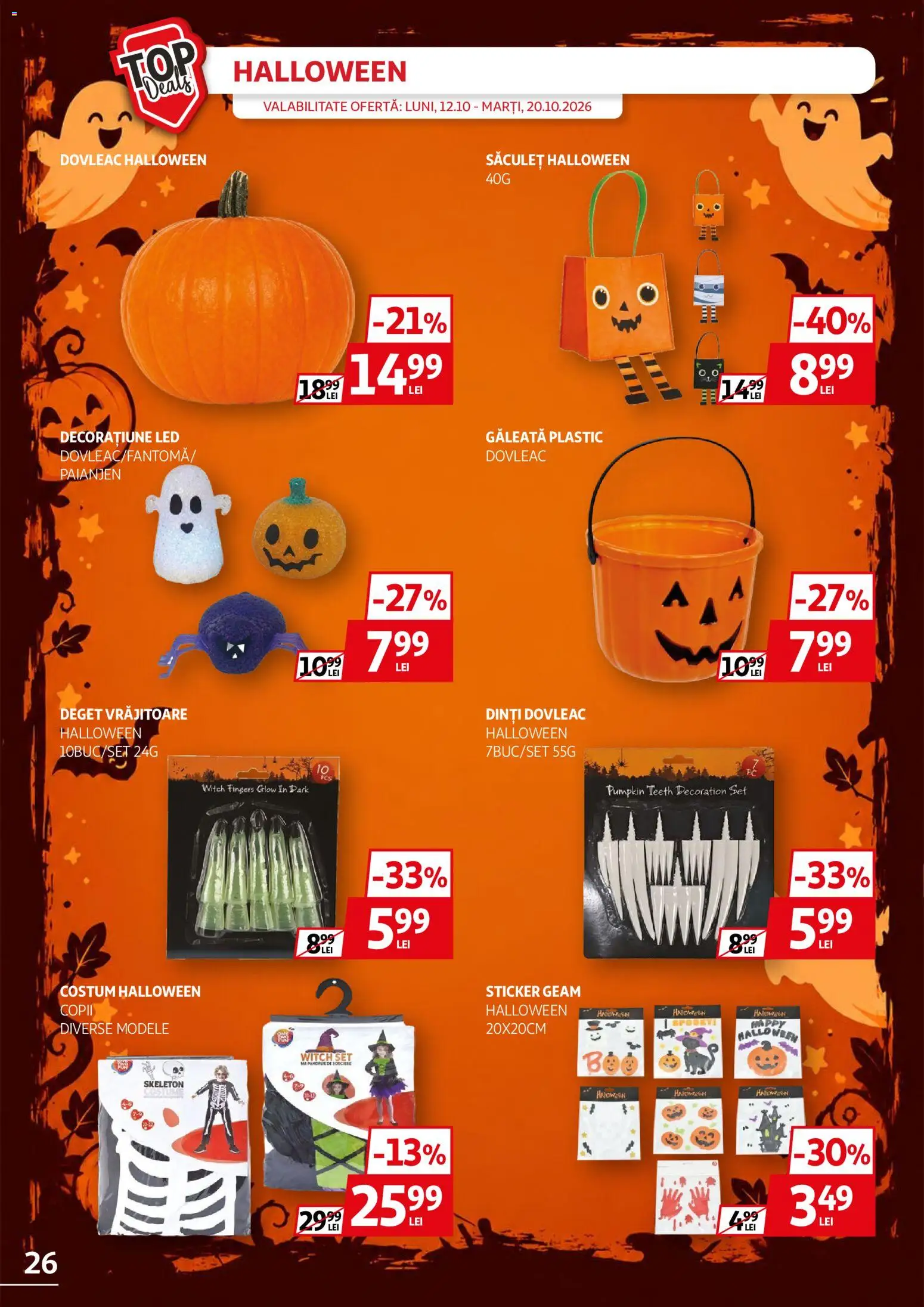 Catalog Auchan 12 - 19 Octombrie 2026 | Pagina 26 | Produse: Dovleac, LED, Costum