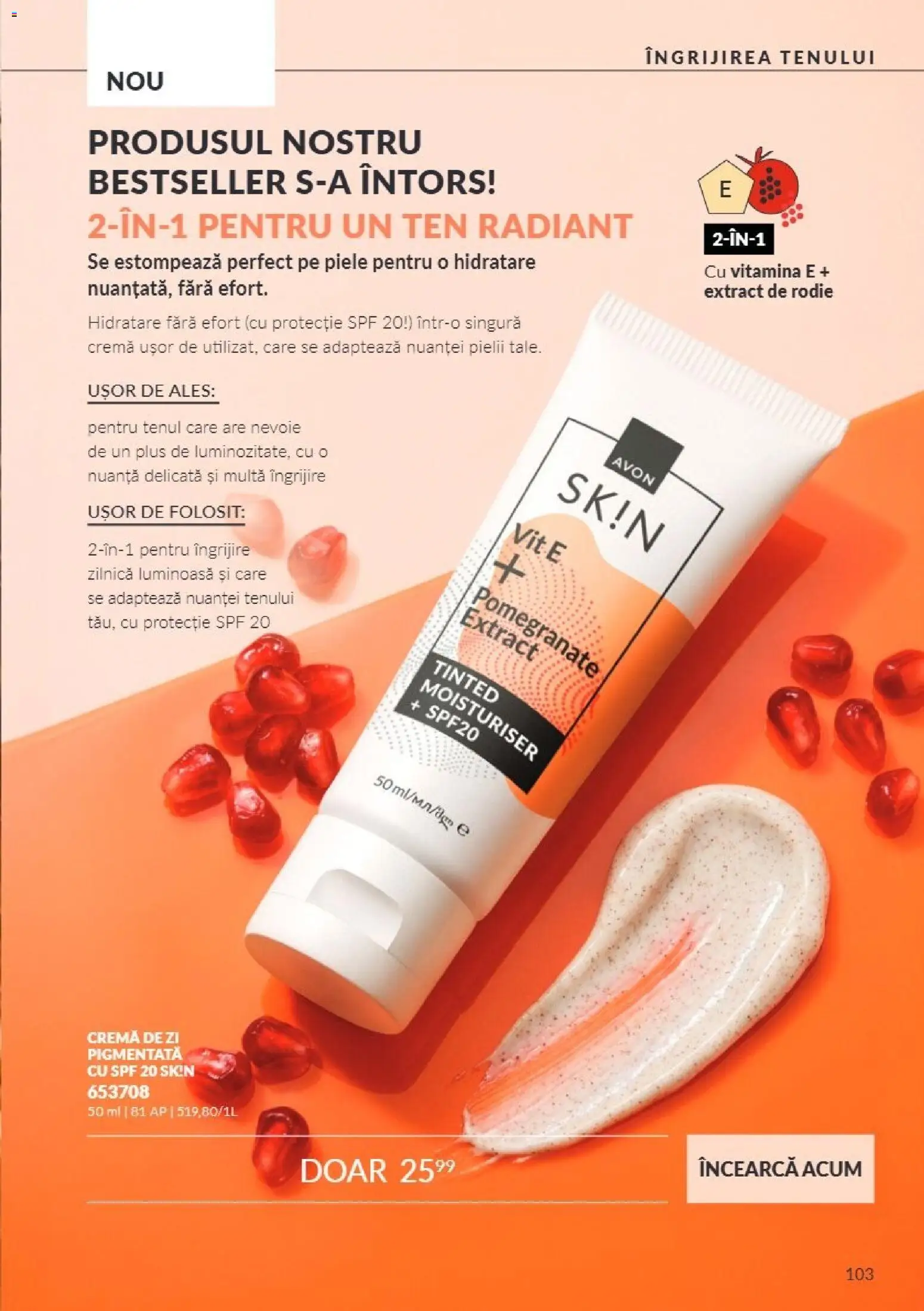 Catalog Avon 1 - 30 Noiembrie 2026 | Pagina 103 | Produse: Cremă de zi, Cremă, Plus