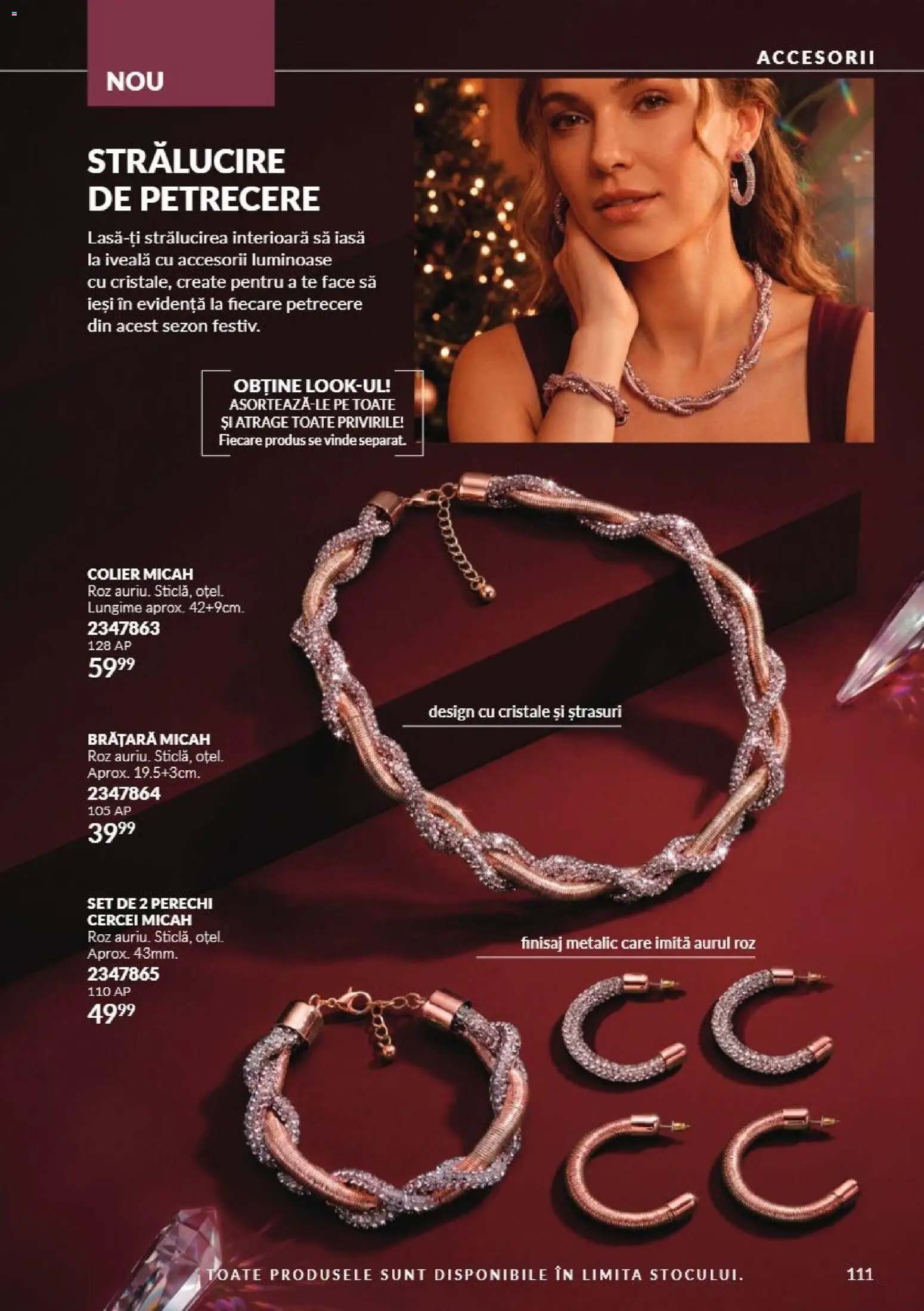 Catalog Avon 1 - 30 Noiembrie 2026 | Pagina 111 | Produse: Finisaj, Cercei, Colier, Brățară