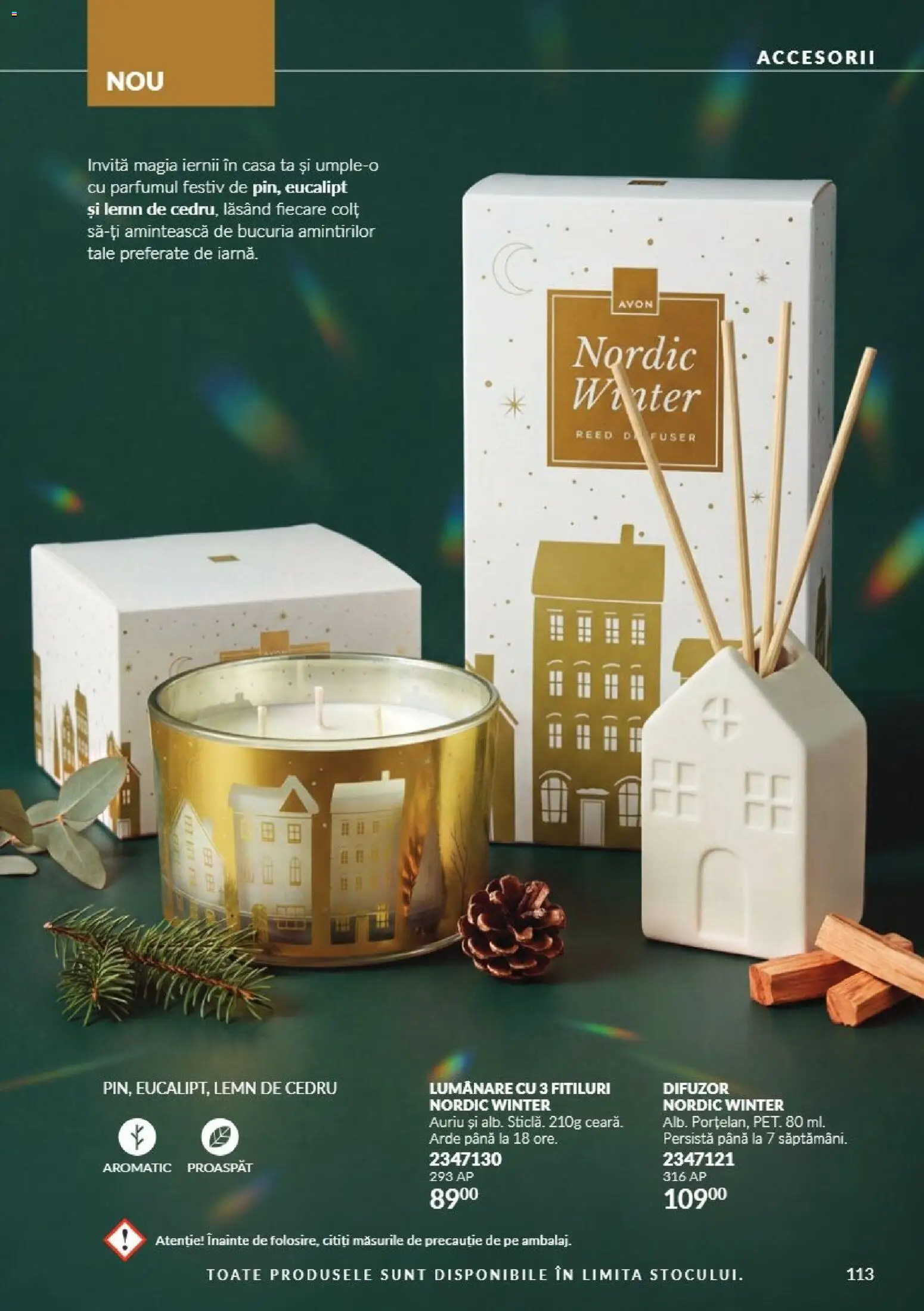 Catalog Avon 1 - 30 Noiembrie 2026 | Pagina 113 | Produse: Difuzor, Lumânare