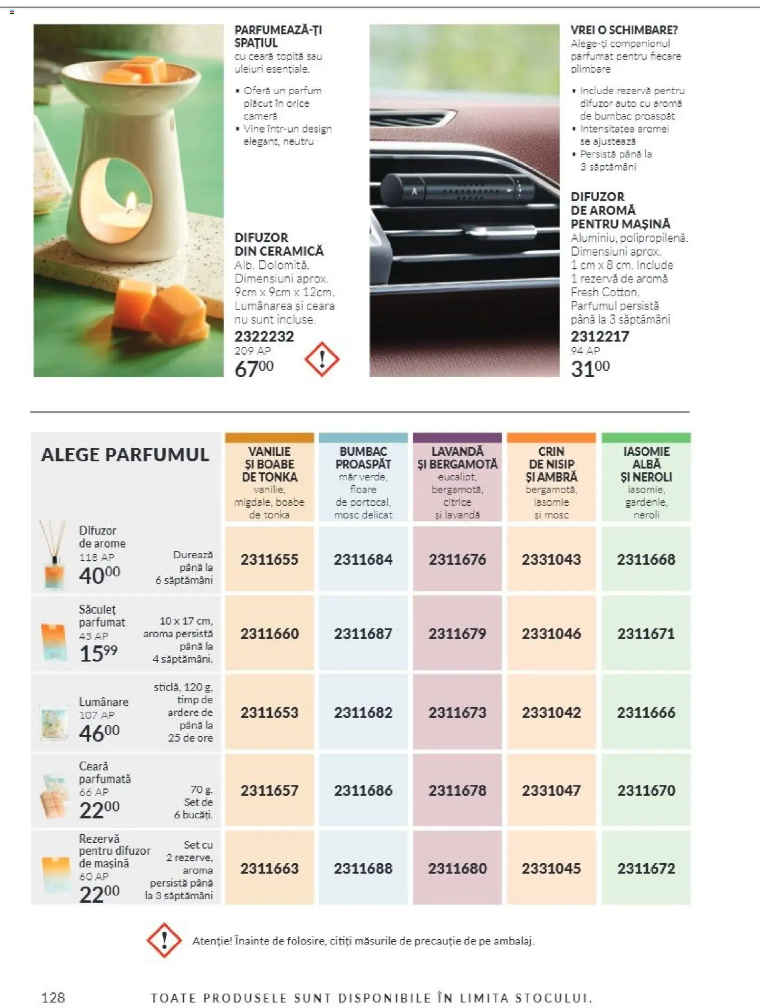 Catalog Avon 1 - 30 Noiembrie 2026 | Pagina 128 | Produse: Cameră, Difuzor, Parfum, Lumânare