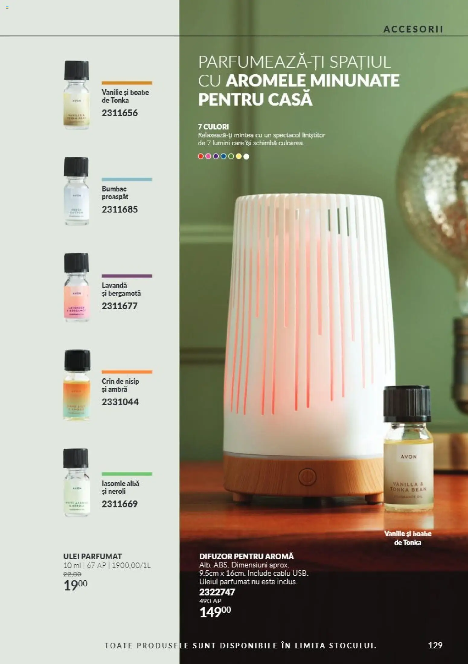 Catalog Avon 1 - 30 Noiembrie 2026 | Pagina 129 | Produse: Cablu, Alba, Difuzor, Lumini