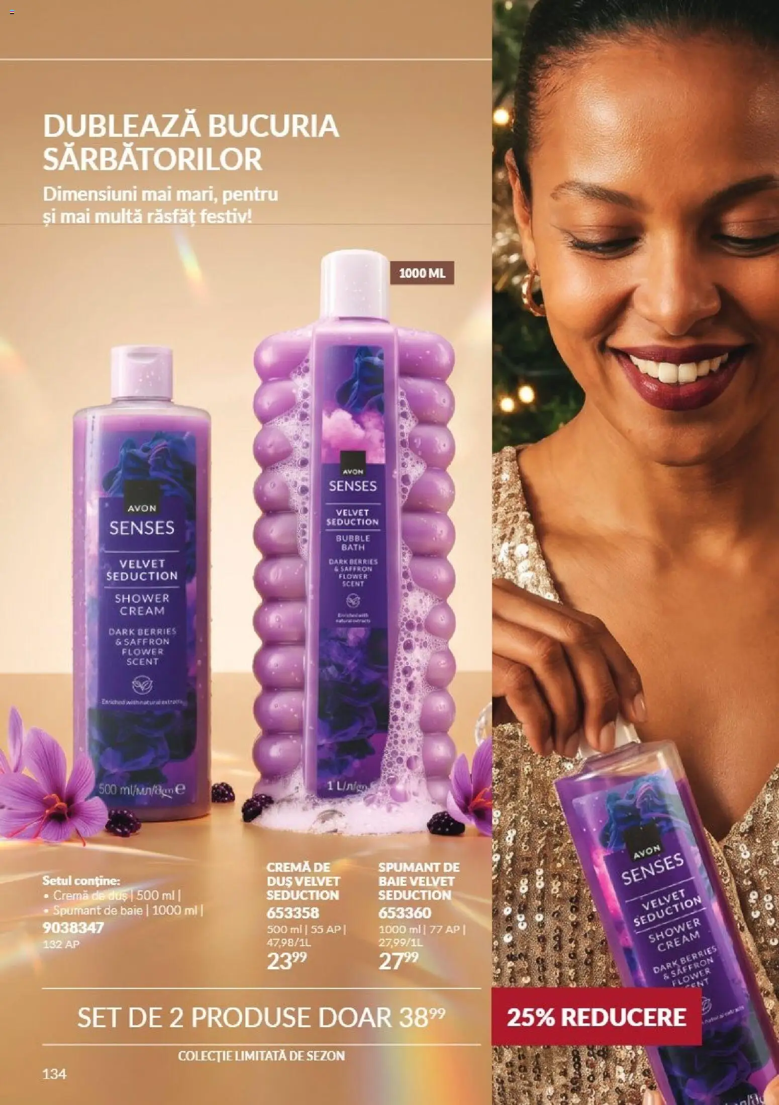 Catalog Avon 1 - 30 Noiembrie 2026 | Pagina 134 | Produse: Duș, Cremă, Spumant de baie