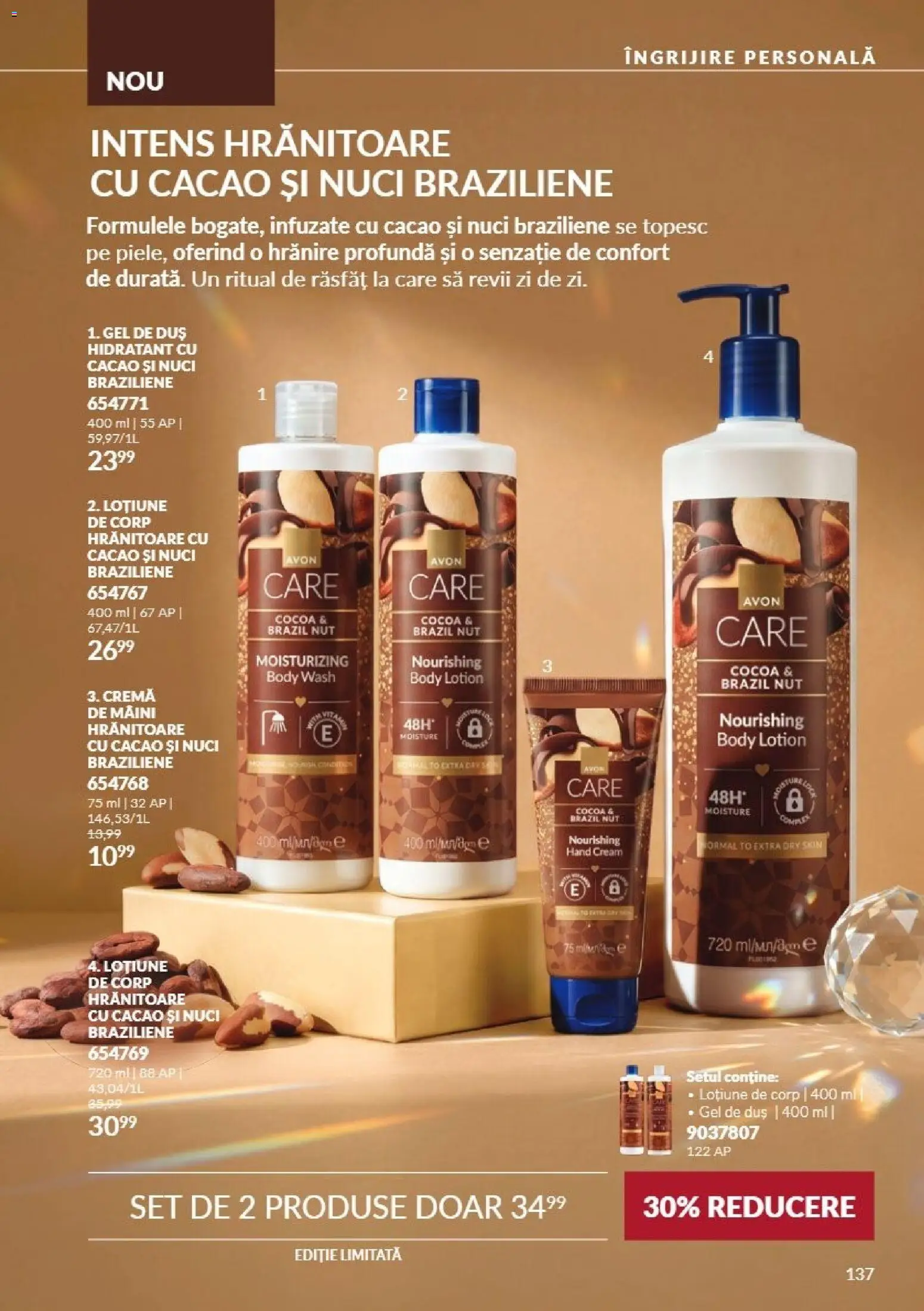 Catalog Avon 1 - 30 Noiembrie 2026 | Pagina 137 | Produse: Body, Lotiune de Corp, Cacao, Nuci