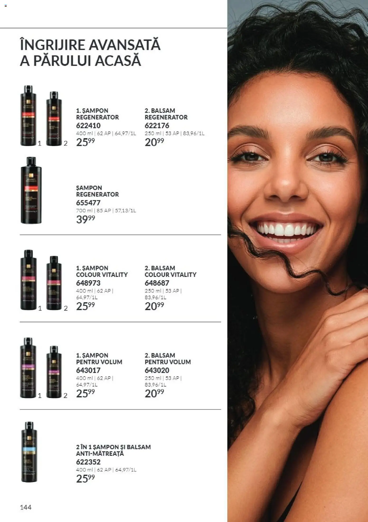 Catalog Avon 1 - 30 Noiembrie 2026 | Pagina 144 | Produse: Șampon, Balsam