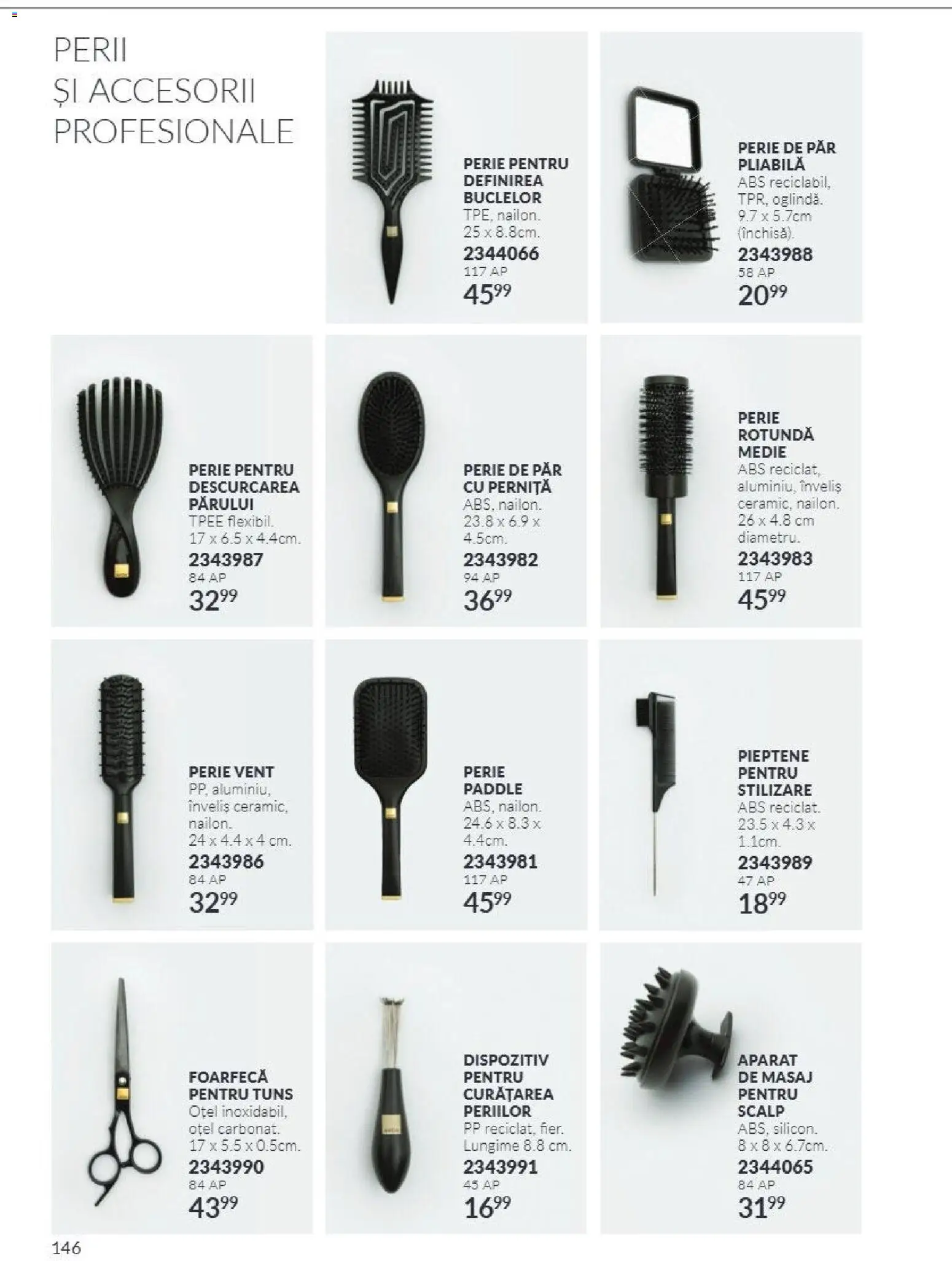 Catalog Avon 1 - 30 Noiembrie 2026 | Pagina 146 | Produse: Perie de păr, Pieptene, Aparat, Perie