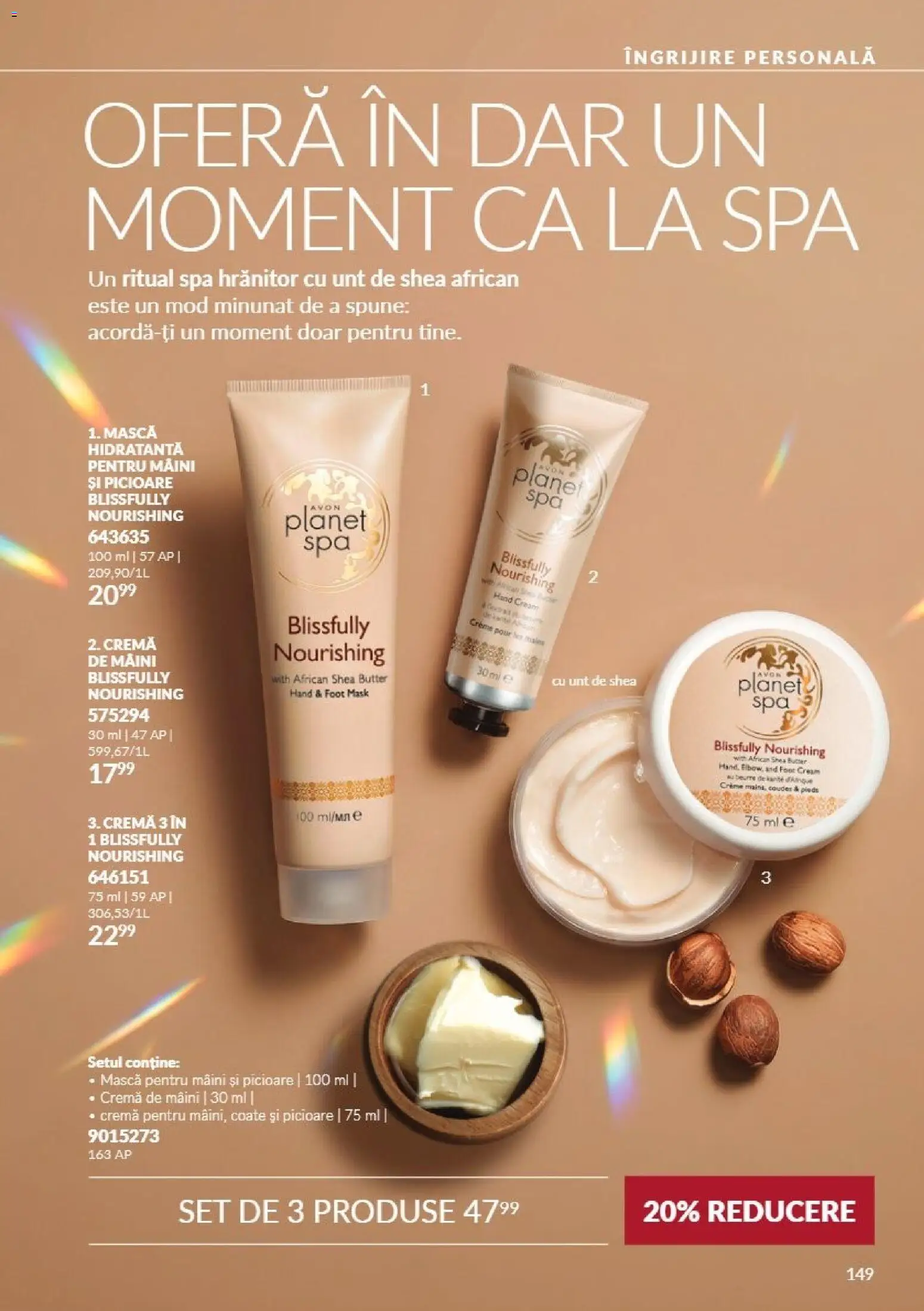 Catalog Avon 1 - 30 Noiembrie 2026 | Pagina 149 | Produse: Unt, Cremă, Cremă de mâini
