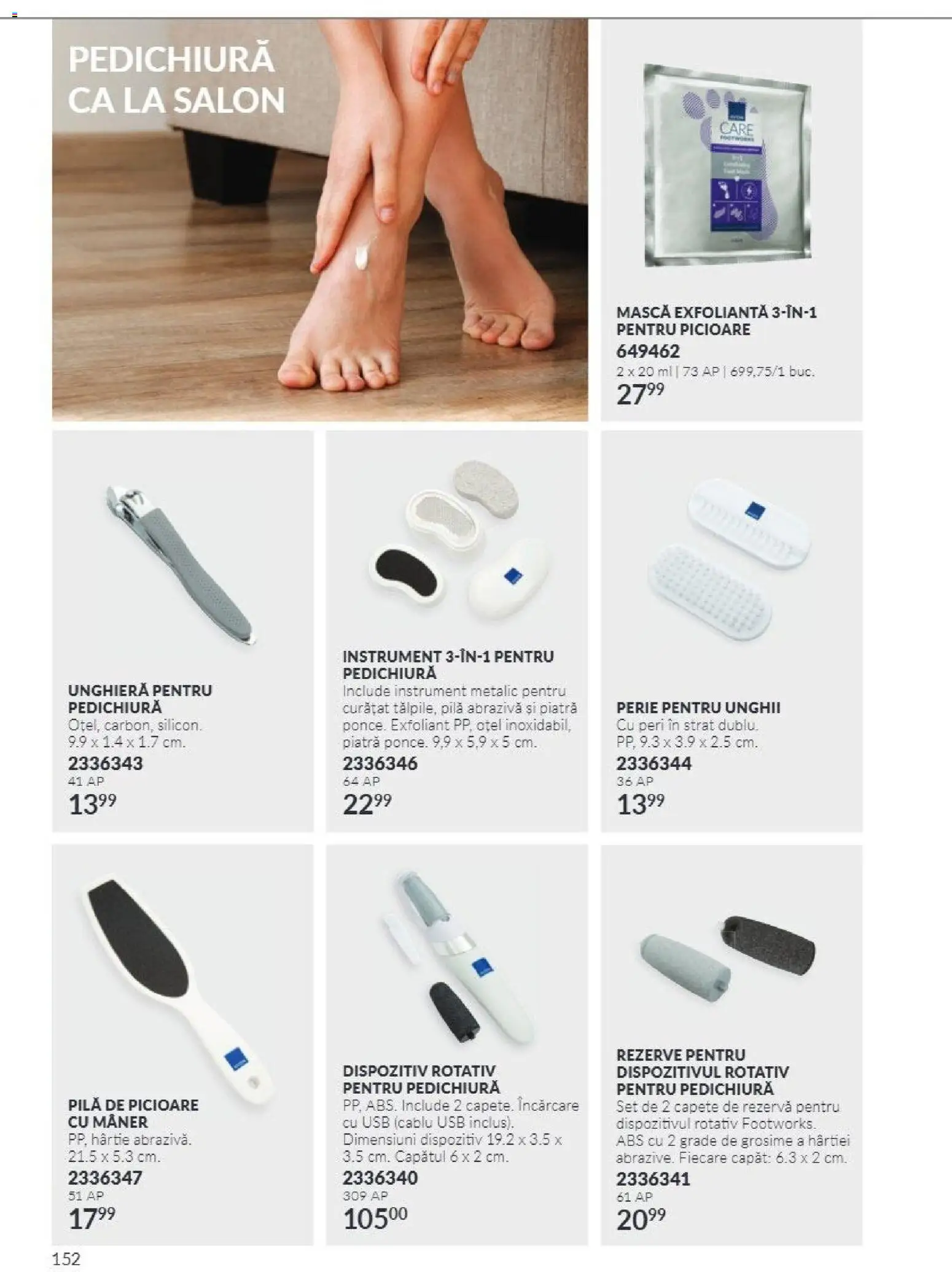 Catalog Avon 1 - 30 Noiembrie 2026 | Pagina 152 | Produse: Cablu USB, Exfoliant, Usb, Mâner