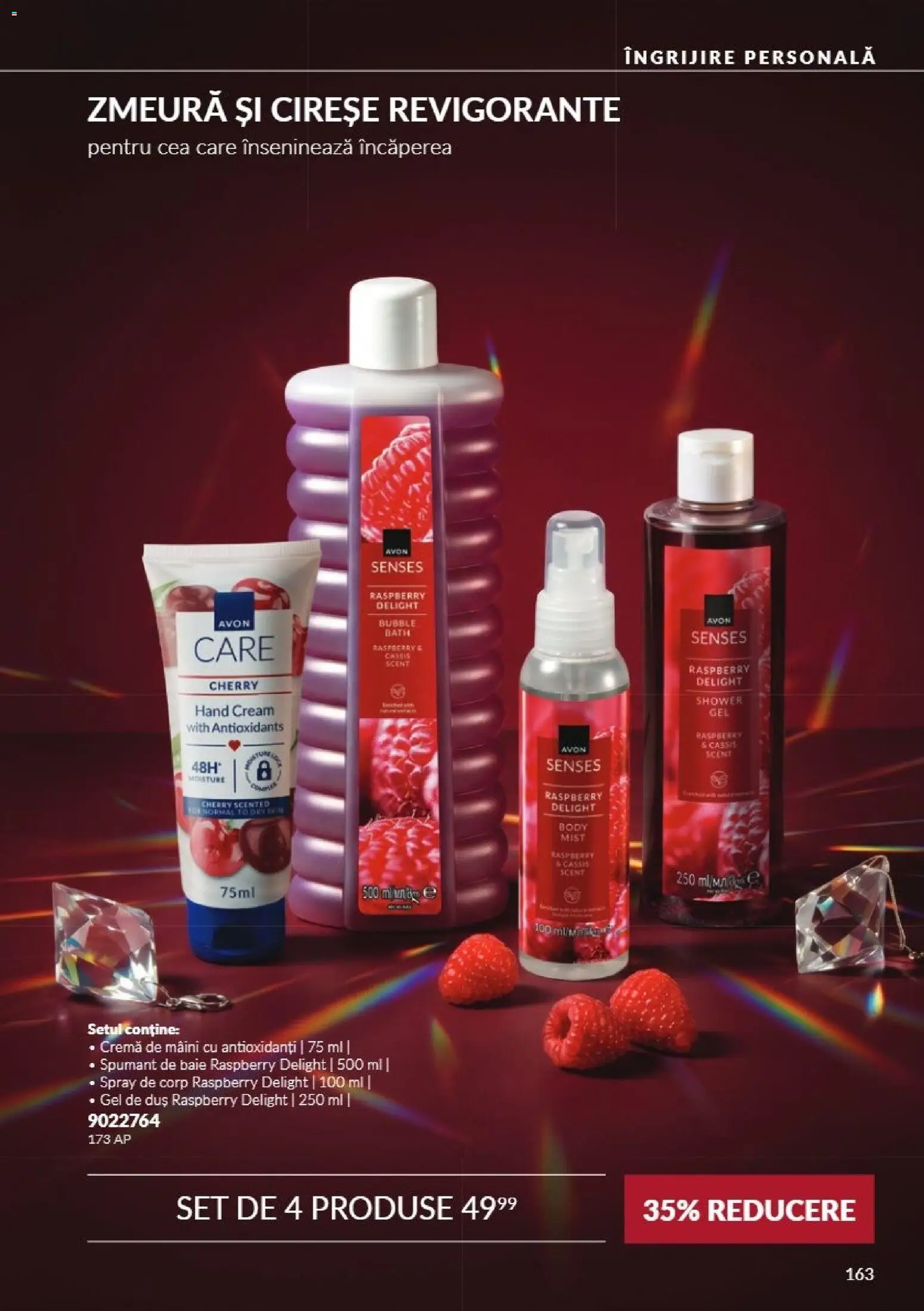 Catalog Avon 1 - 30 Noiembrie 2026 | Pagina 163 | Produse: Zmeură, Body, Duș, Cireșe