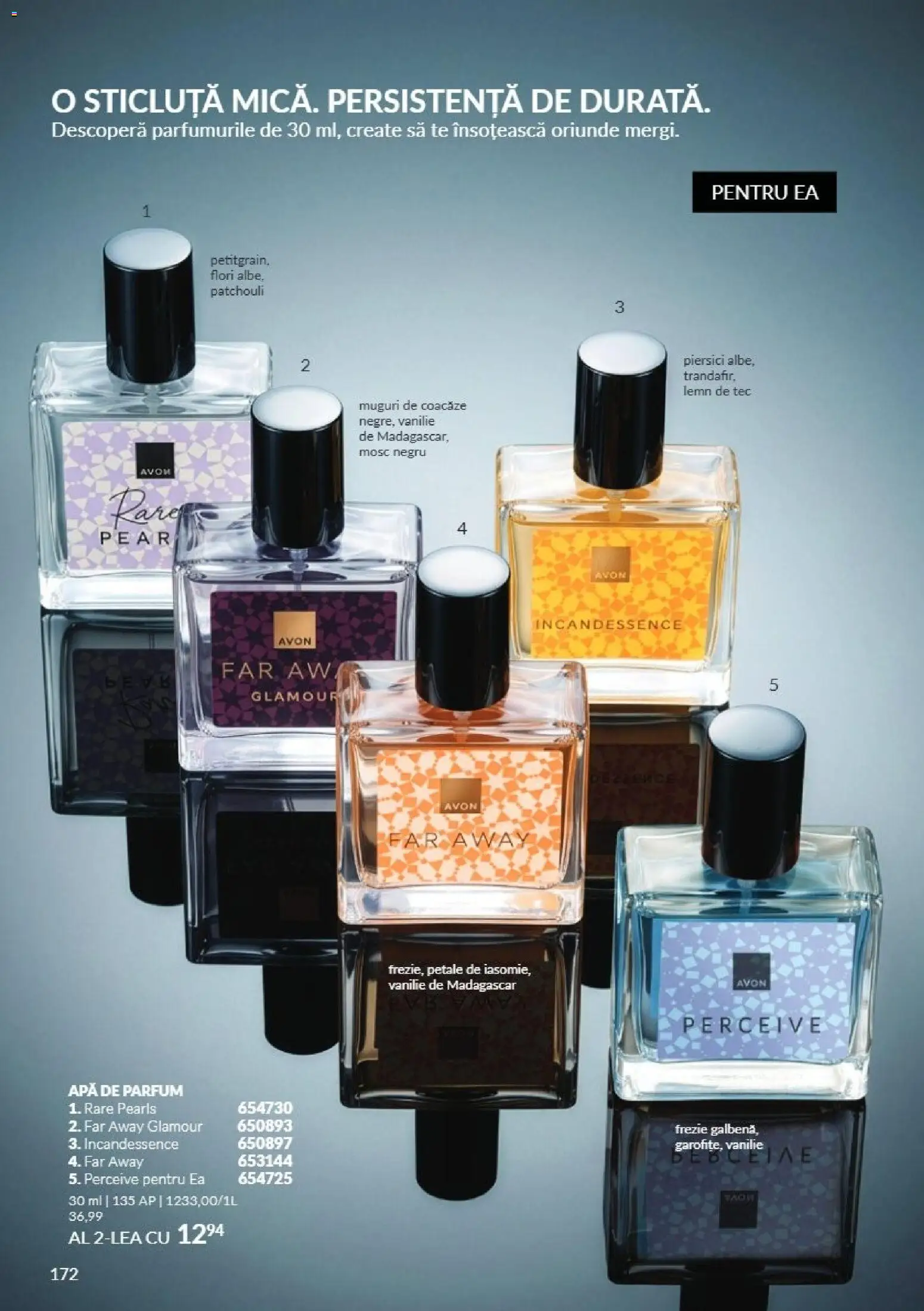 Catalog Avon 1 - 30 Noiembrie 2026 | Pagina 172 | Produse: Apă de parfum, Piersici, Apă, Flori