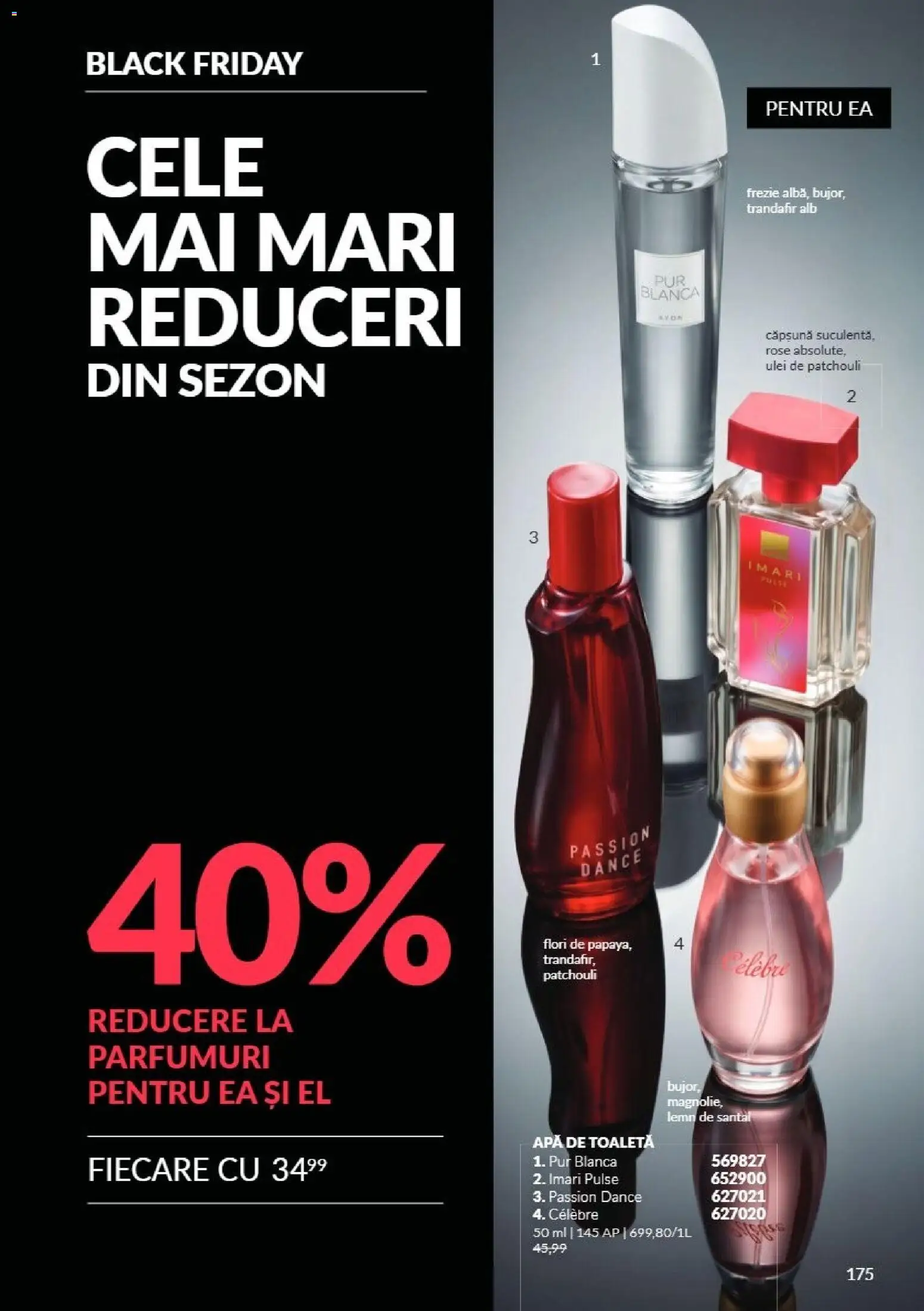 Catalog Avon 1 - 30 Noiembrie 2026 | Pagina 175 | Produse: Trandafir, Toaletă, Apă, Flori