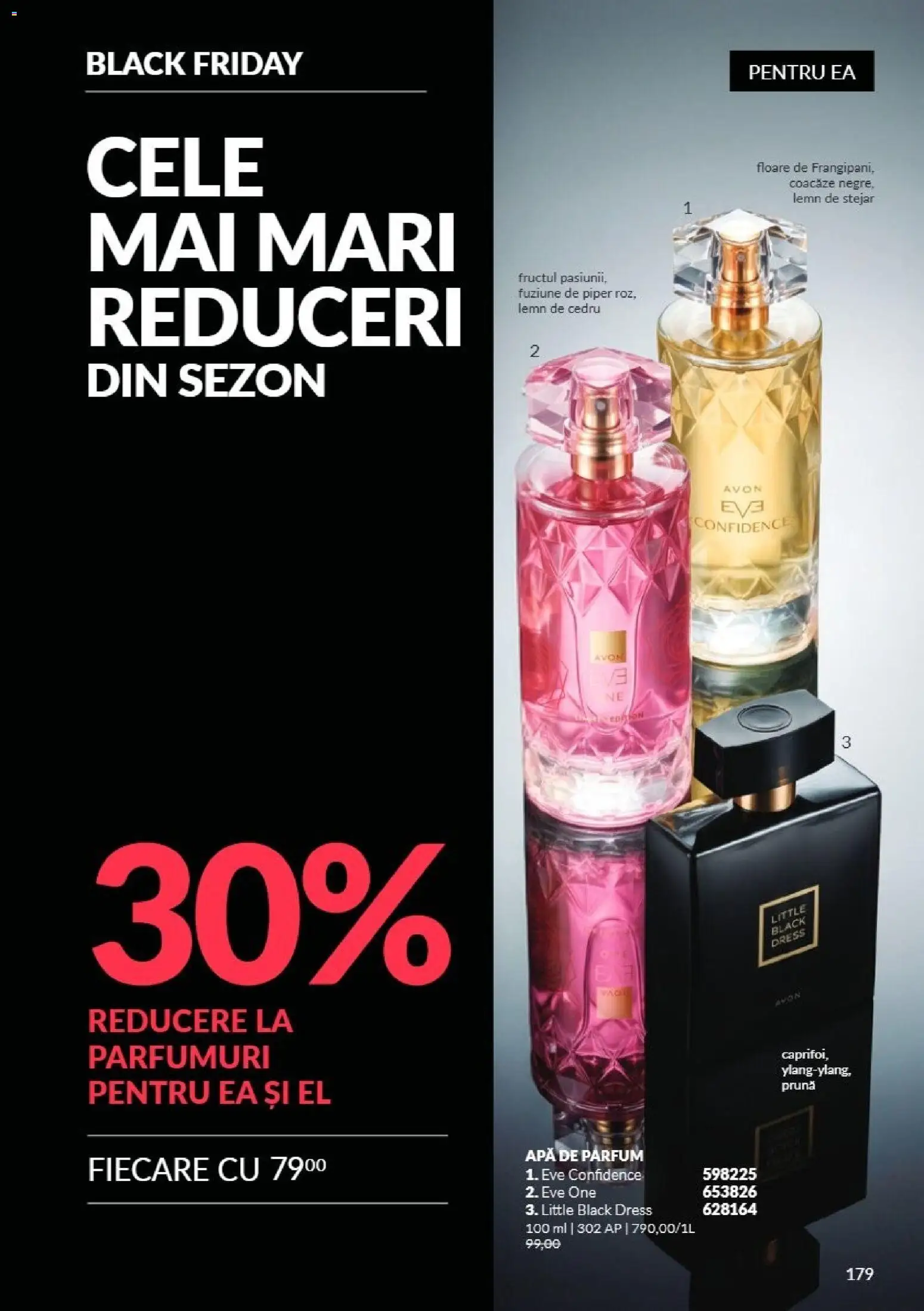 Catalog Avon 1 - 30 Noiembrie 2026 | Pagina 179 | Produse: Apă de parfum, Parfum, Apă, Black