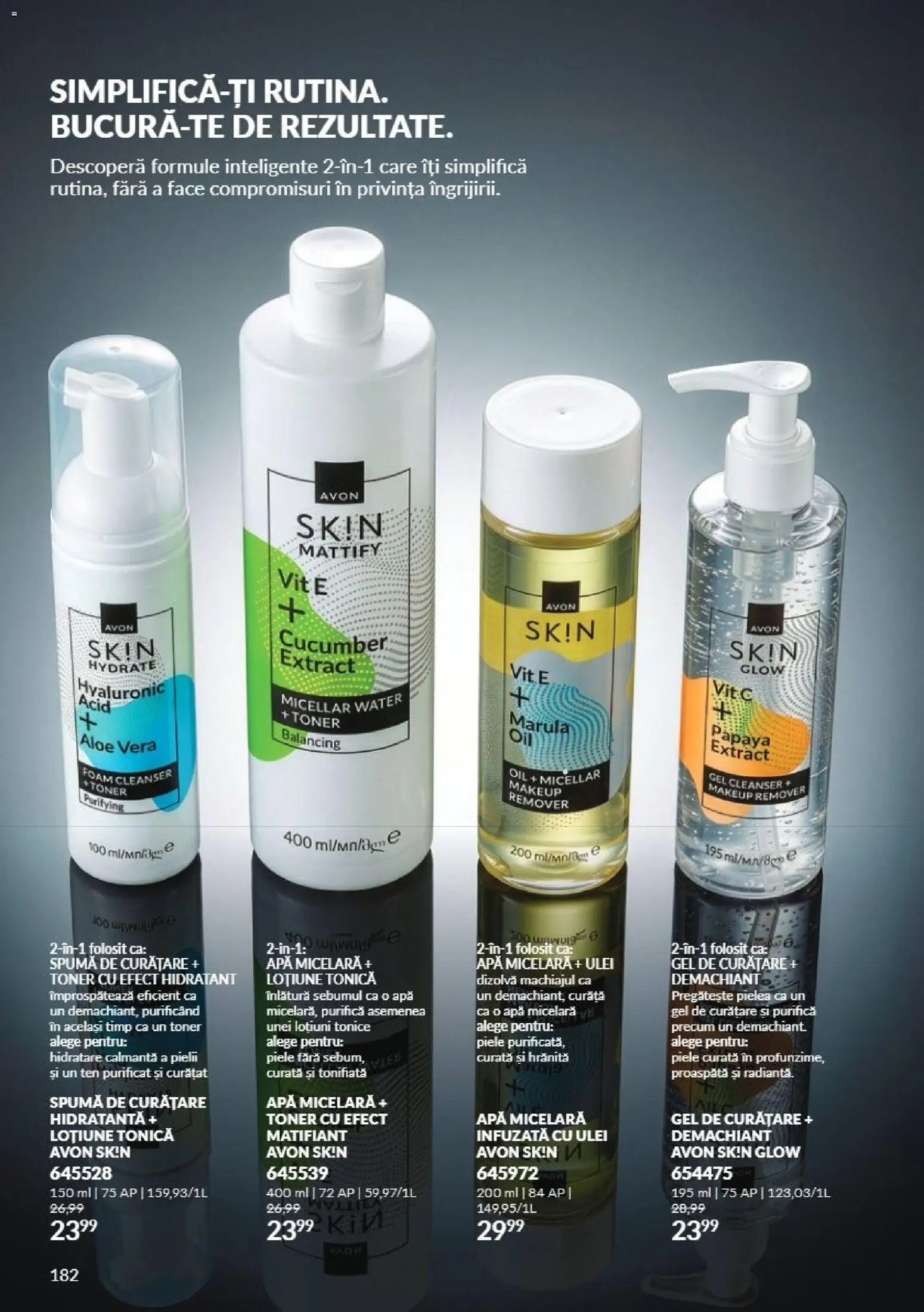 Catalog Avon 1 - 30 Noiembrie 2026 | Pagina 182 | Produse: Aloe vera, Ulei, Papaya, Apă