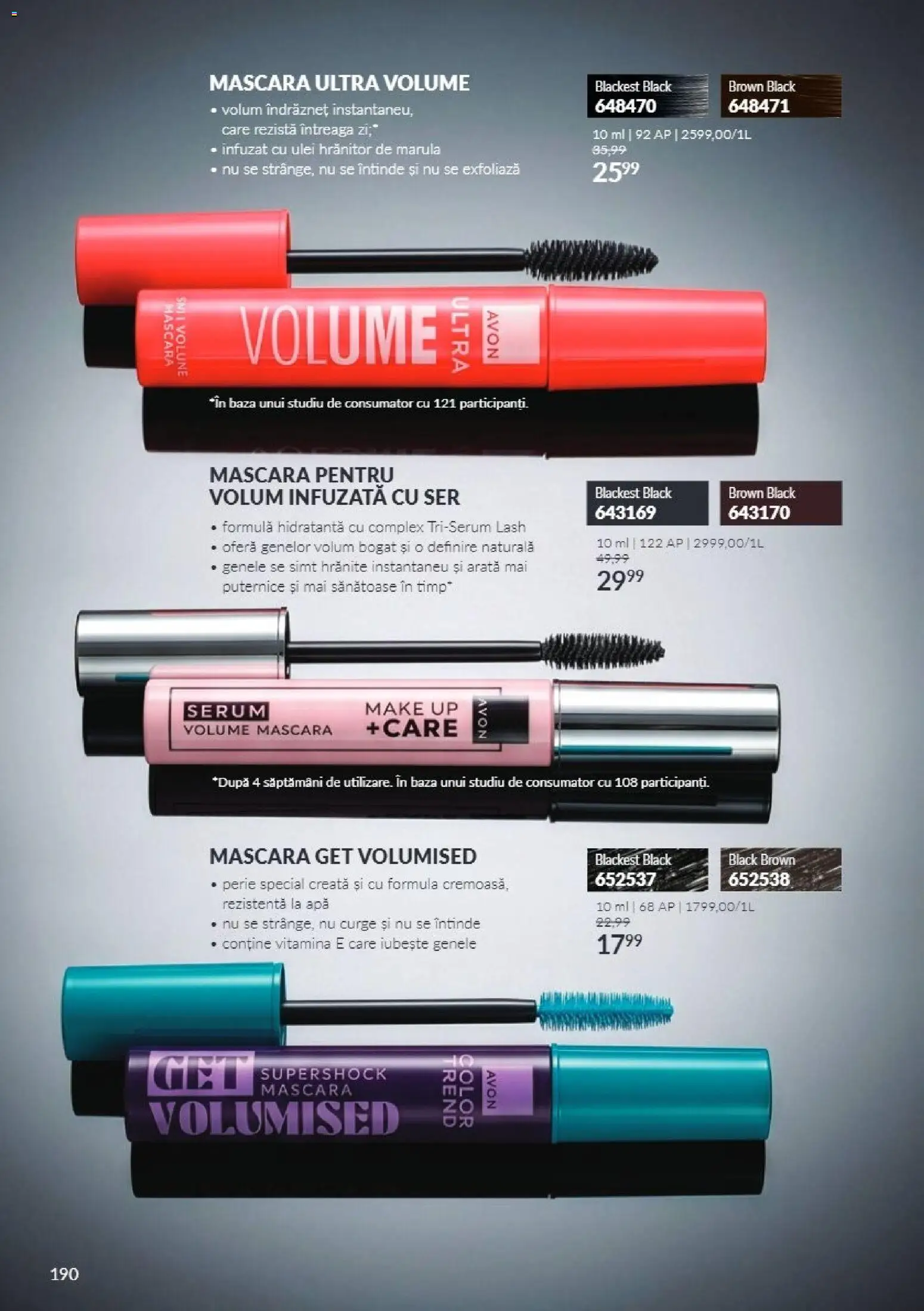 Catalog Avon 1 - 30 Noiembrie 2026 | Pagina 190 | Produse: Serum, Ulei, Apă, Black