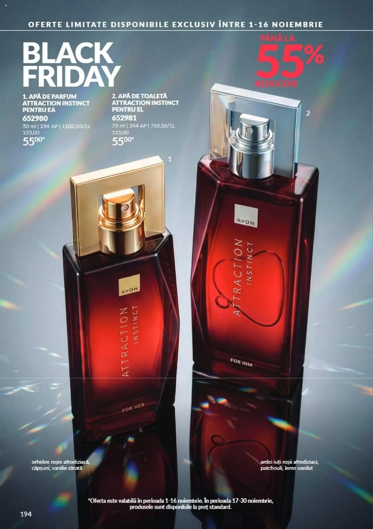 Catalog Avon 1 - 30 Noiembrie 2026 | Pagina 194 | Produse: Orhidee, Parfum, Ardei, Black