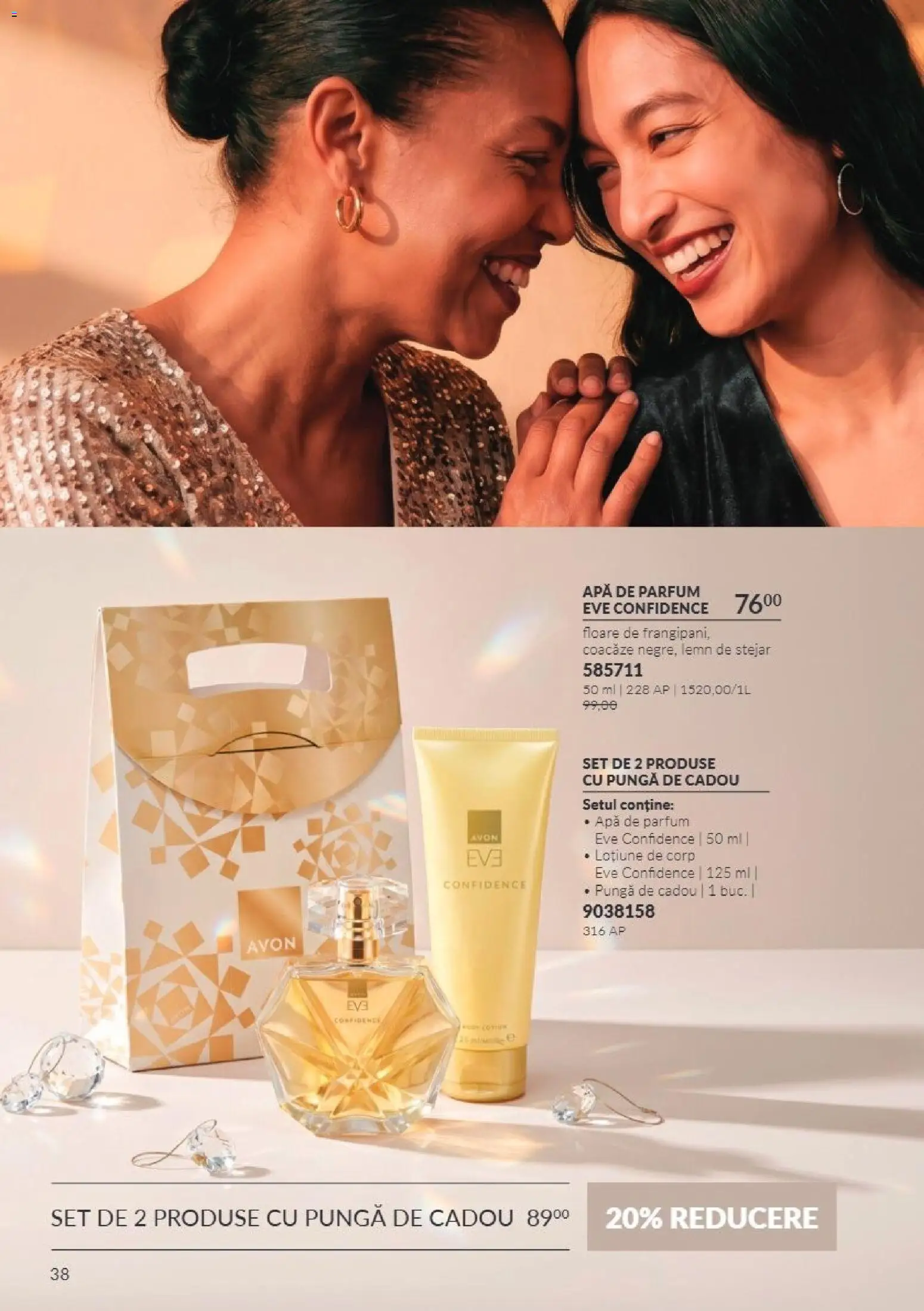 Catalog Avon 1 - 30 Noiembrie 2026 | Pagina 38 | Produse: Apă de parfum, Parfum, Lotiune de Corp, Apă