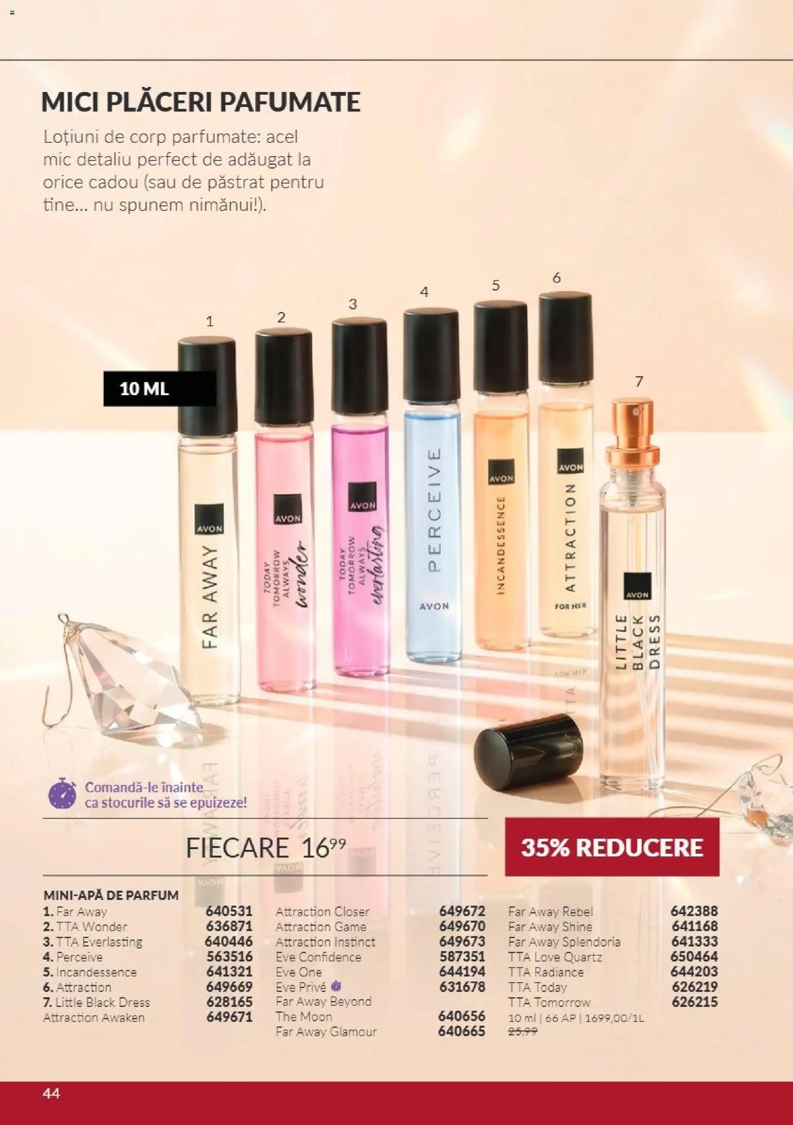 Catalog Avon 1 - 30 Noiembrie 2026 | Pagina 44 | Produse: Mici, Parfum, Black