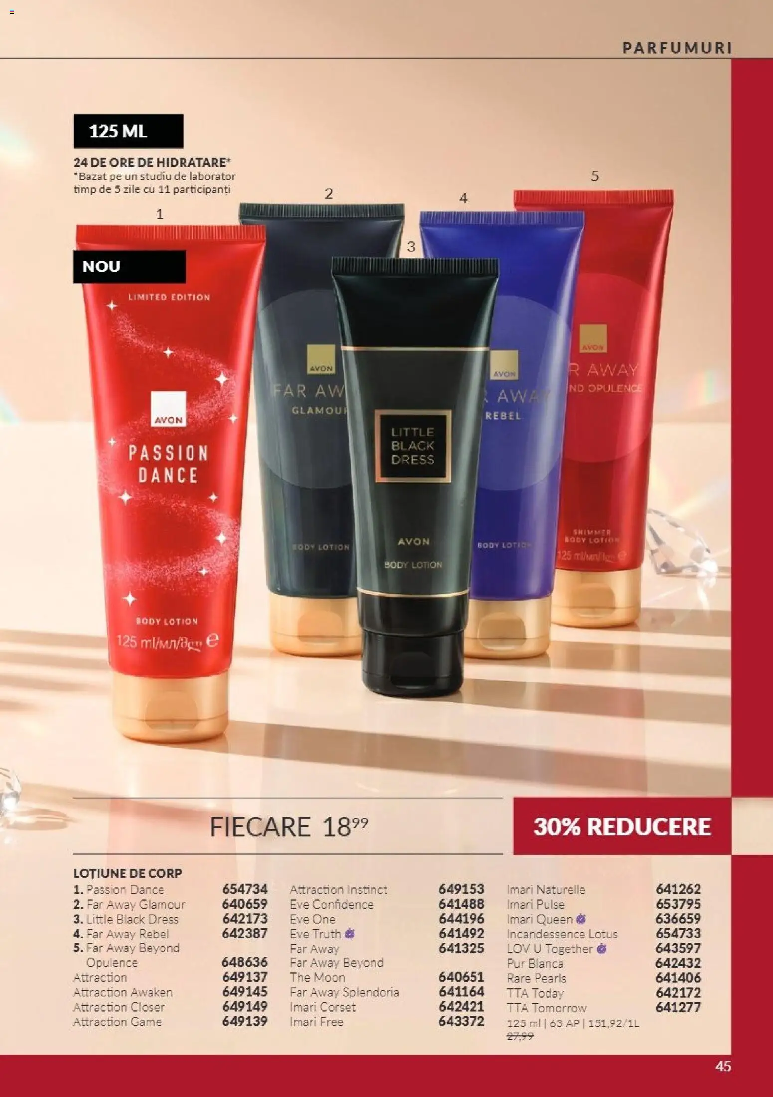 Catalog Avon 1 - 30 Noiembrie 2026 | Pagina 45 | Produse: Lotus, Body, Lotiune de Corp, Black