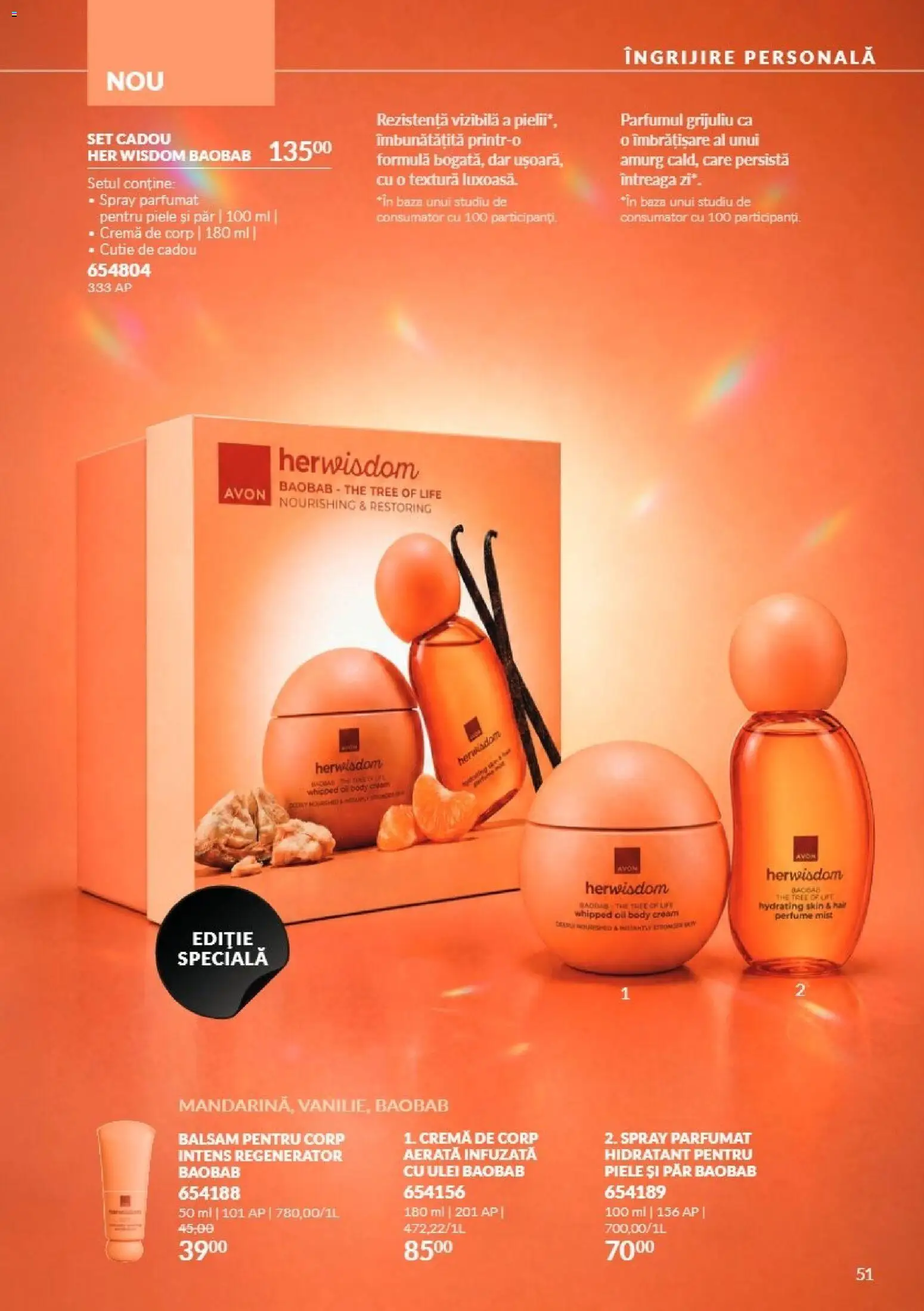 Catalog Avon 1 - 30 Noiembrie 2026 | Pagina 51 | Produse: Cutie, Cremă, Ulei, Cremă de corp