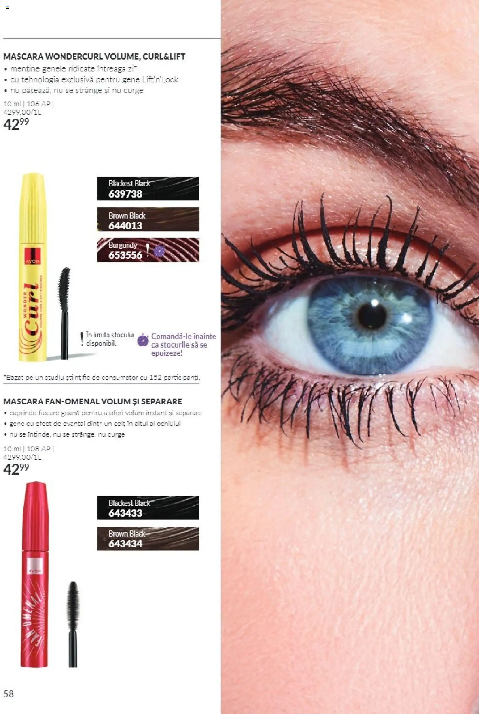 Catalog Avon 1 - 30 Noiembrie 2026 | Pagina 58 | Produse: Evantai, Mascara, Black