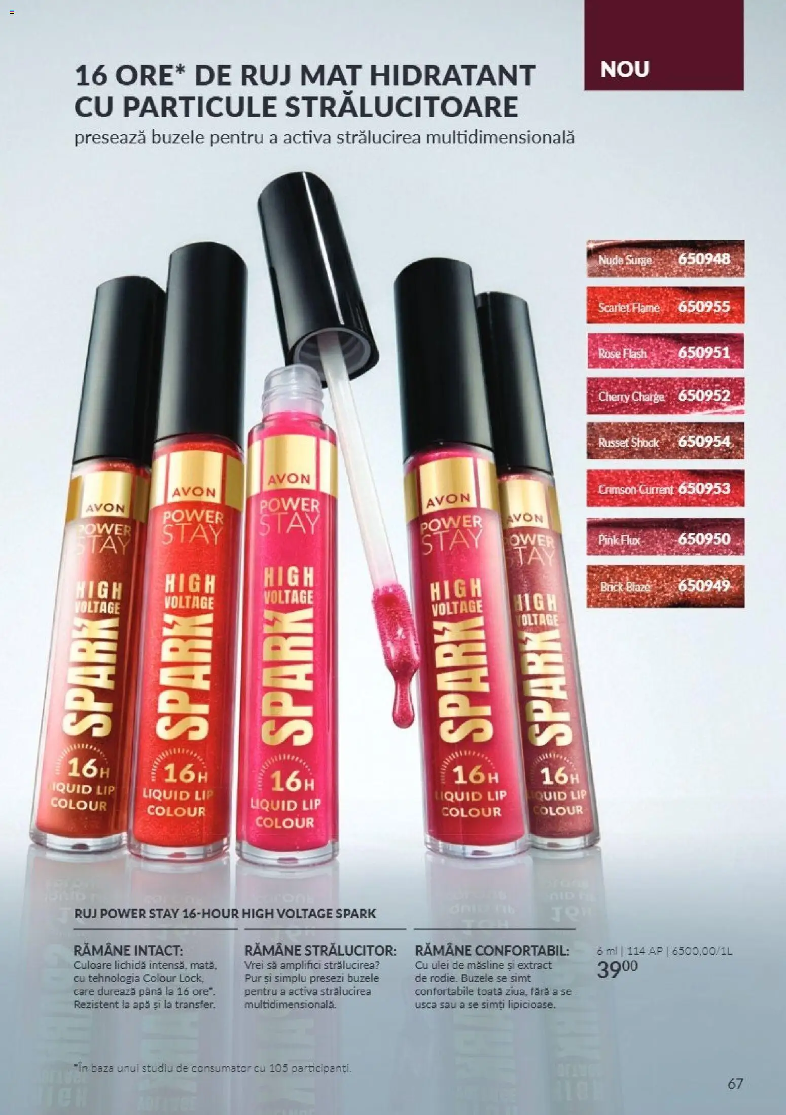 Catalog Avon 1 - 30 Noiembrie 2026 | Pagina 67 | Produse: Măsline, Ruj, Apă, Power
