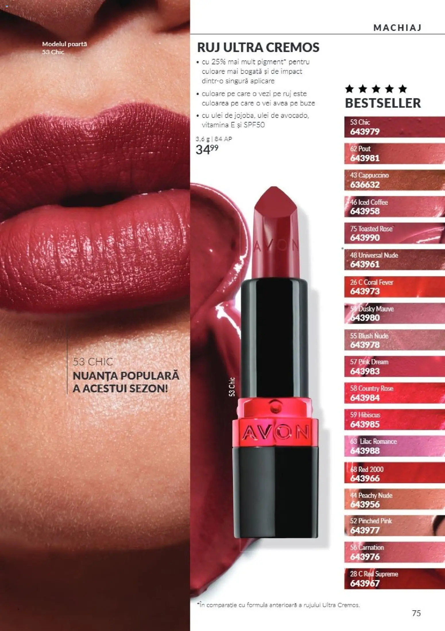 Catalog Avon 1 - 30 Noiembrie 2026 | Pagina 75 | Produse: Machiaj, Blush, Ruj, Cappuccino