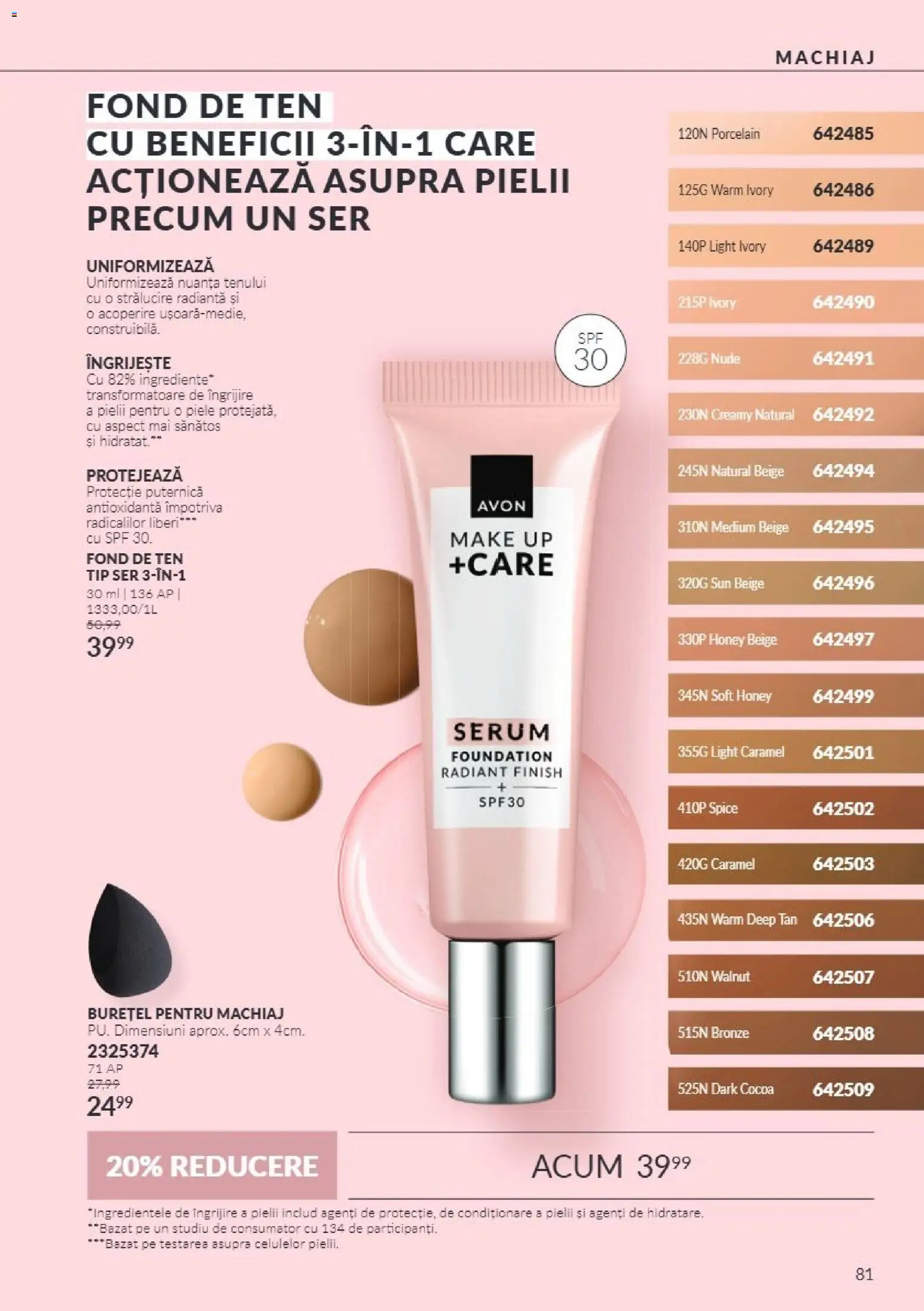 Catalog Avon 1 - 30 Noiembrie 2026 | Pagina 81 | Produse: Fond de ten, Serum, Machiaj, Tip