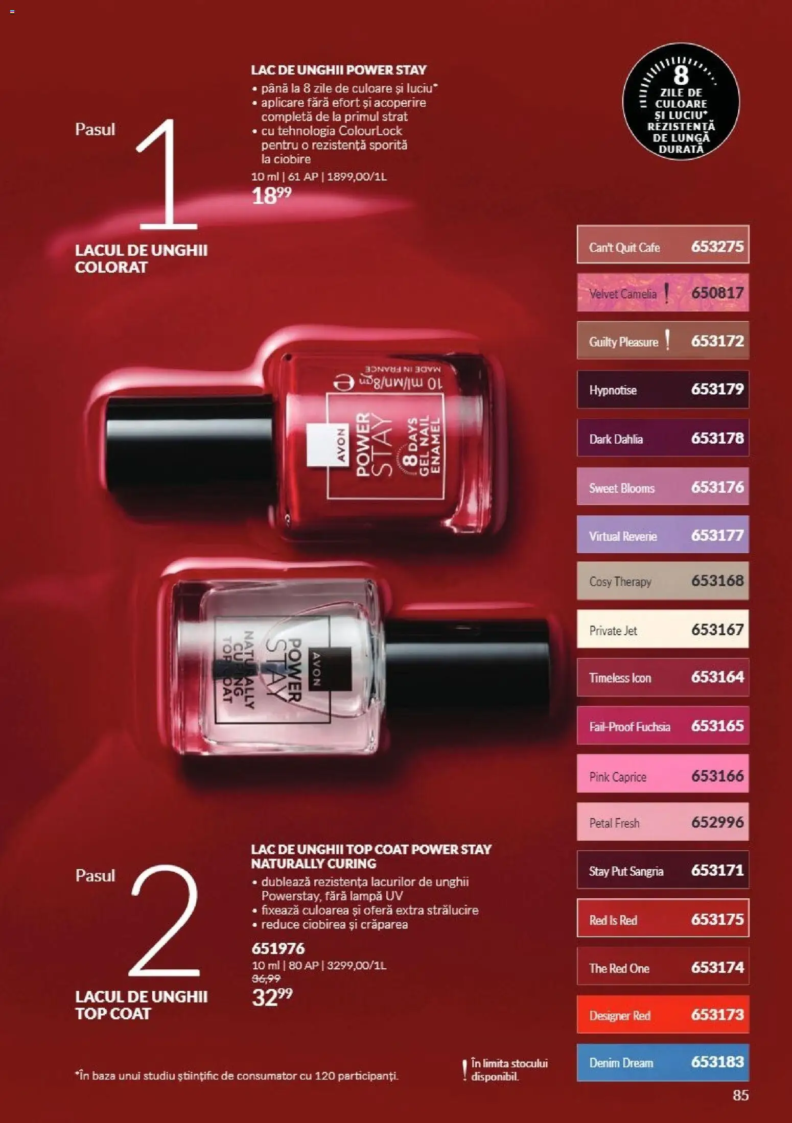 Catalog Avon 1 - 30 Noiembrie 2026 | Pagina 85 | Produse: Top coat, Top, Lampă, Power