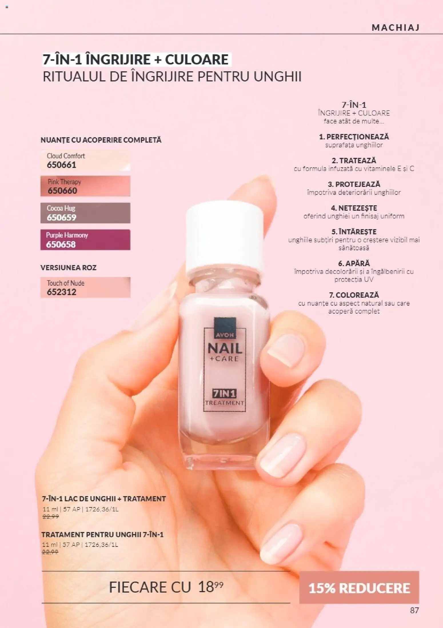 Catalog Avon 1 - 30 Noiembrie 2026 | Pagina 87 | Produse: Finisaj, Machiaj, Lac de unghii