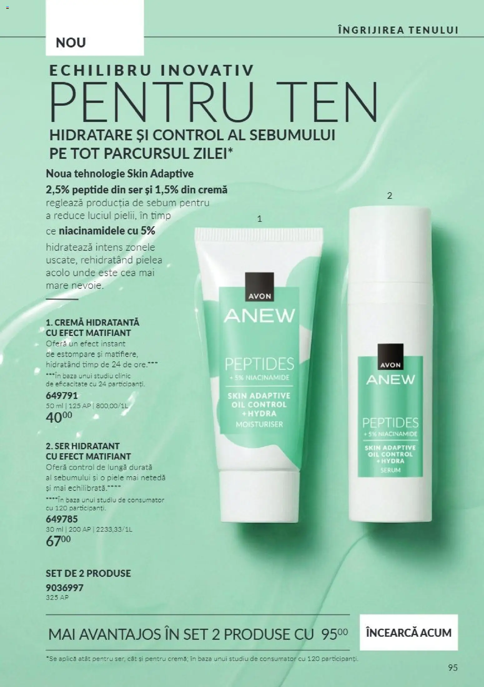 Catalog Avon 1 - 30 Noiembrie 2026 | Pagina 95 | Produse: Serum, Aplică, Cremă hidratantă, Cremă