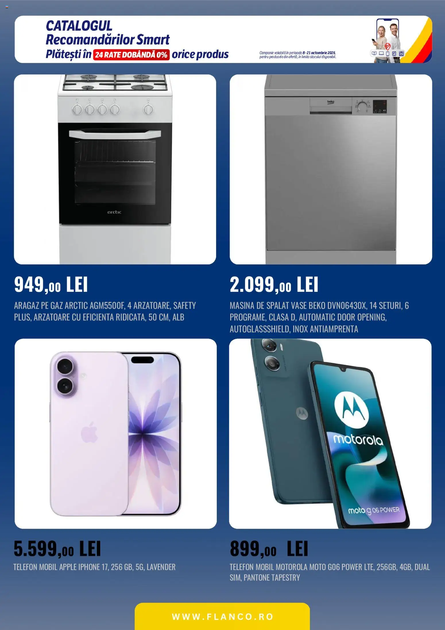 Catalog Flanco 8 - 20 Octombrie 2026 | Pagina 3 | Produse: Mașină De Spălat Vase, Vase, Apple, Power