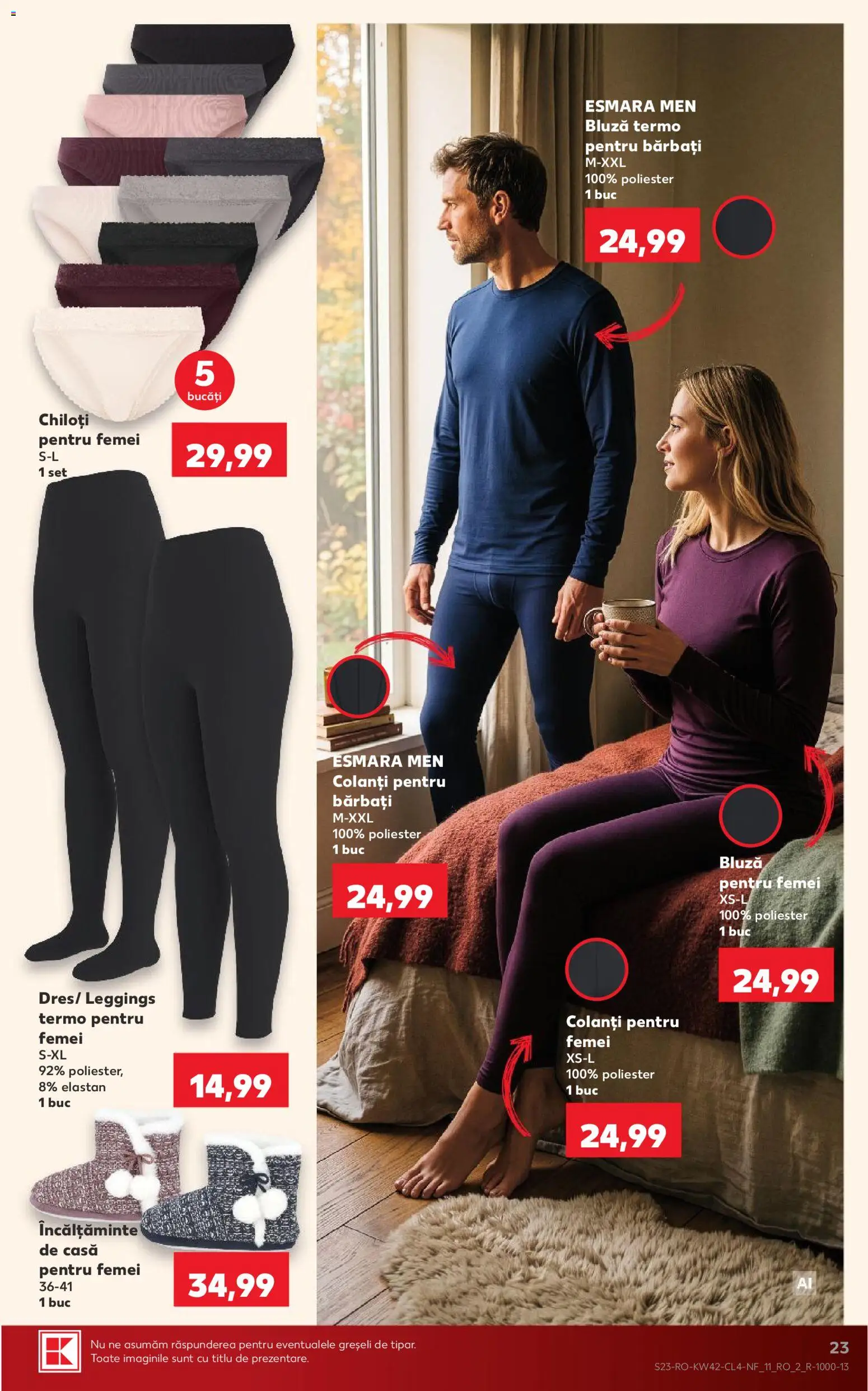 Catalog Kaufland 14 - 19 Octombrie 2026 | Pagina 23 | Produse: Incaltaminte, Bluză, Chiloți, Colanți