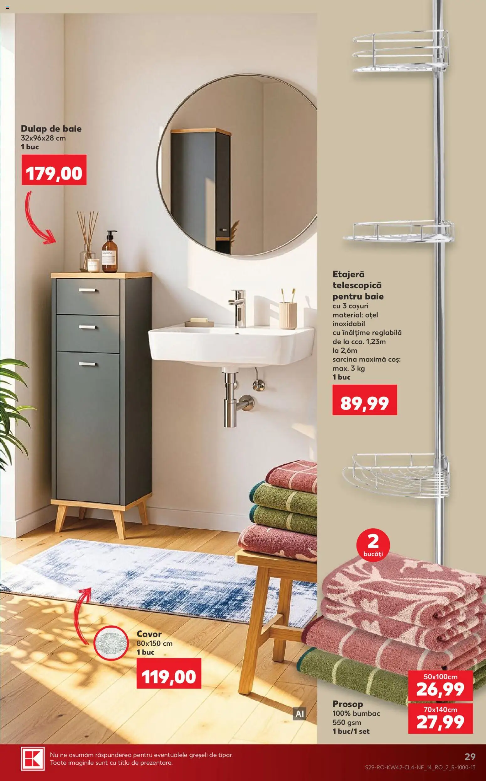 Catalog Kaufland 14 - 19 Octombrie 2026 | Pagina 29 | Produse: Coș, Covor, Etajeră